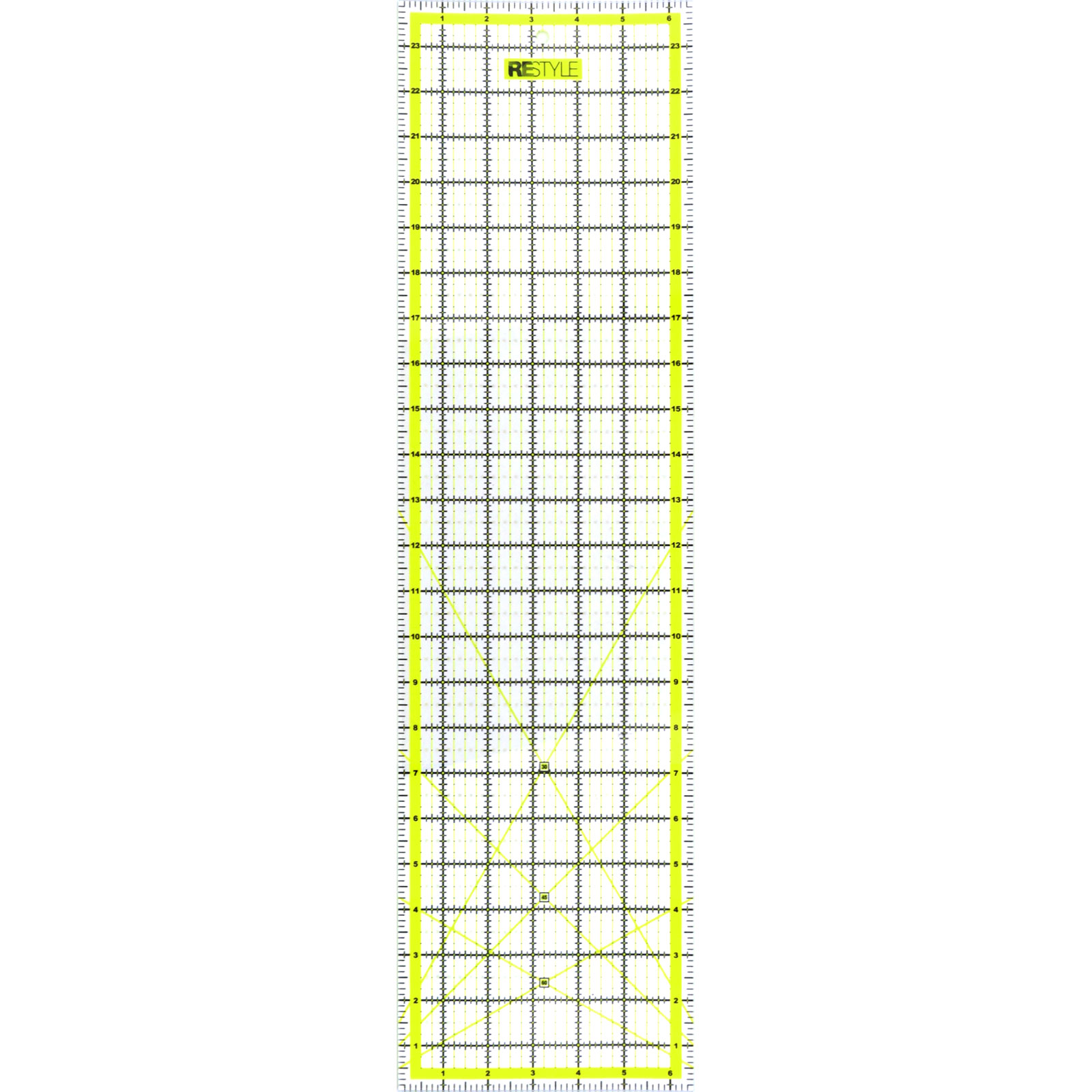 ReStyle Quiltliniaal 6,5 x 24 inch met antislip - Kleur 645