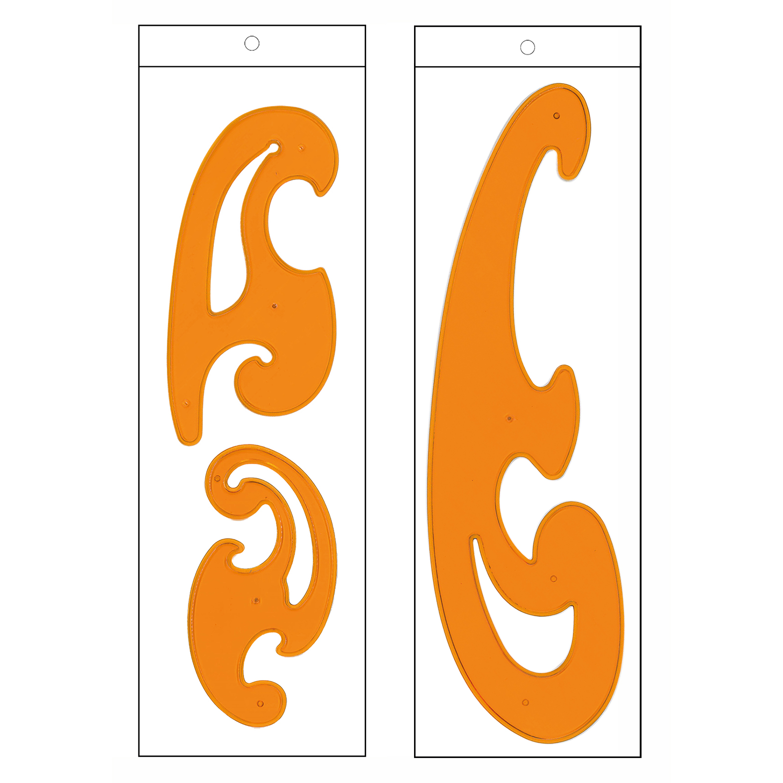 ReStyle French Curve Burmester sjablonenset (3 stuks) - Kaart