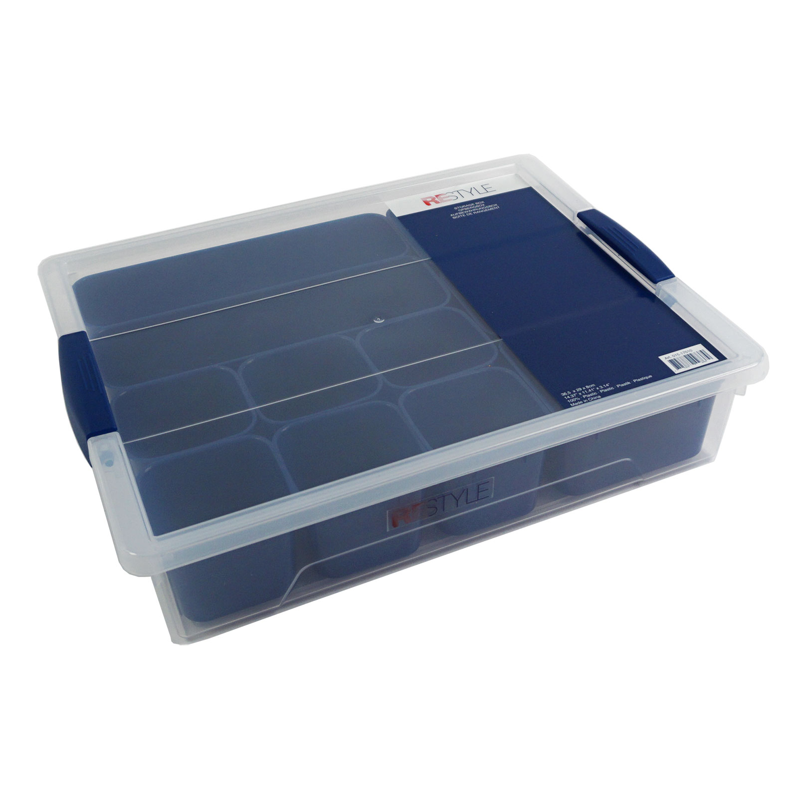 Restyle 015.17010 Opbergbox 36,5x29x8cm met 11 stuks opbergruimte binnenin  - STUK