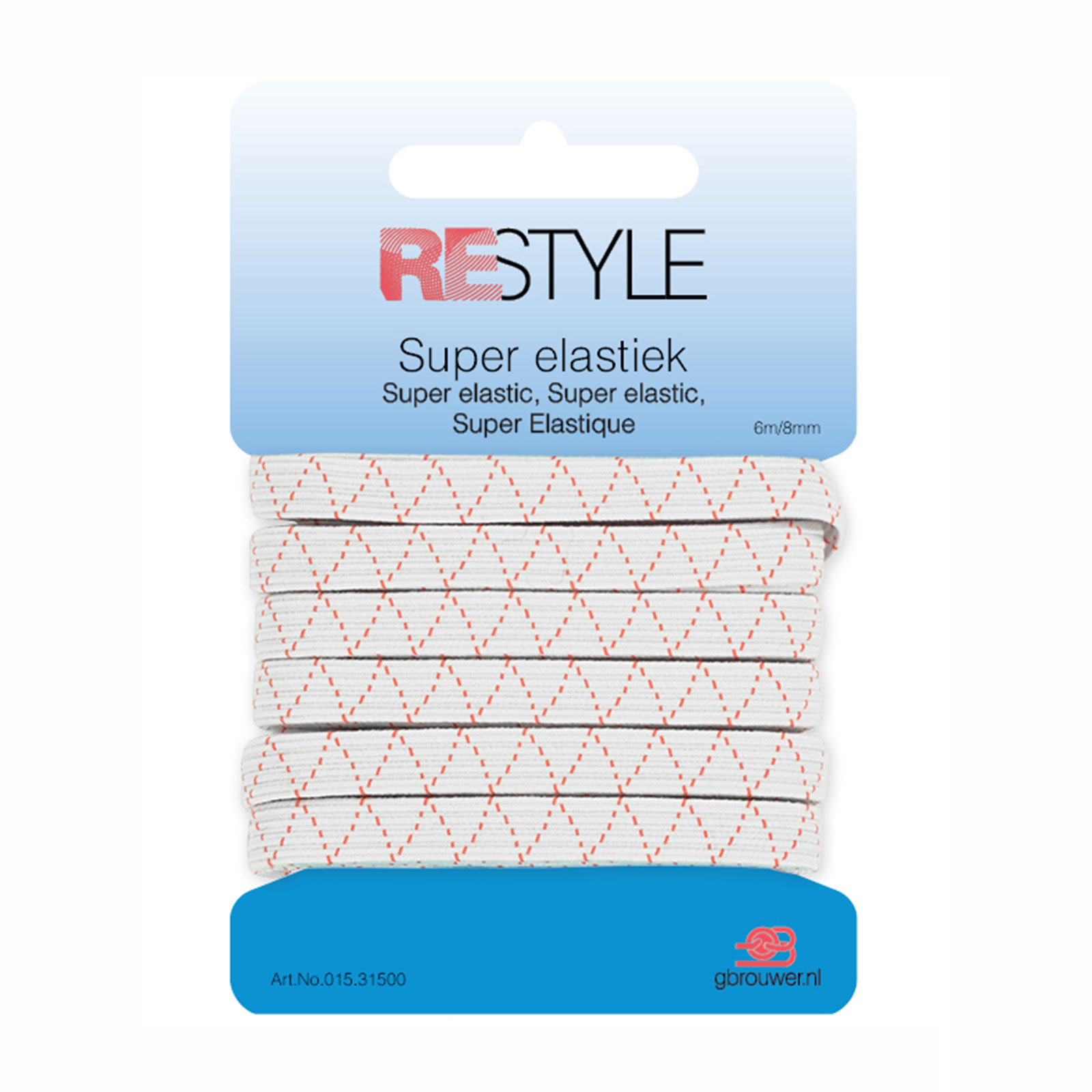 ReStyle Super elastiek 8 mm x 6 meter - Kleur 009
