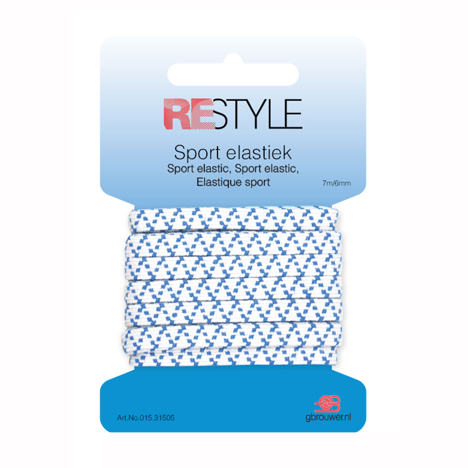 ReStyle Sport elastiek 7 mm x 7 meter - Kaart
