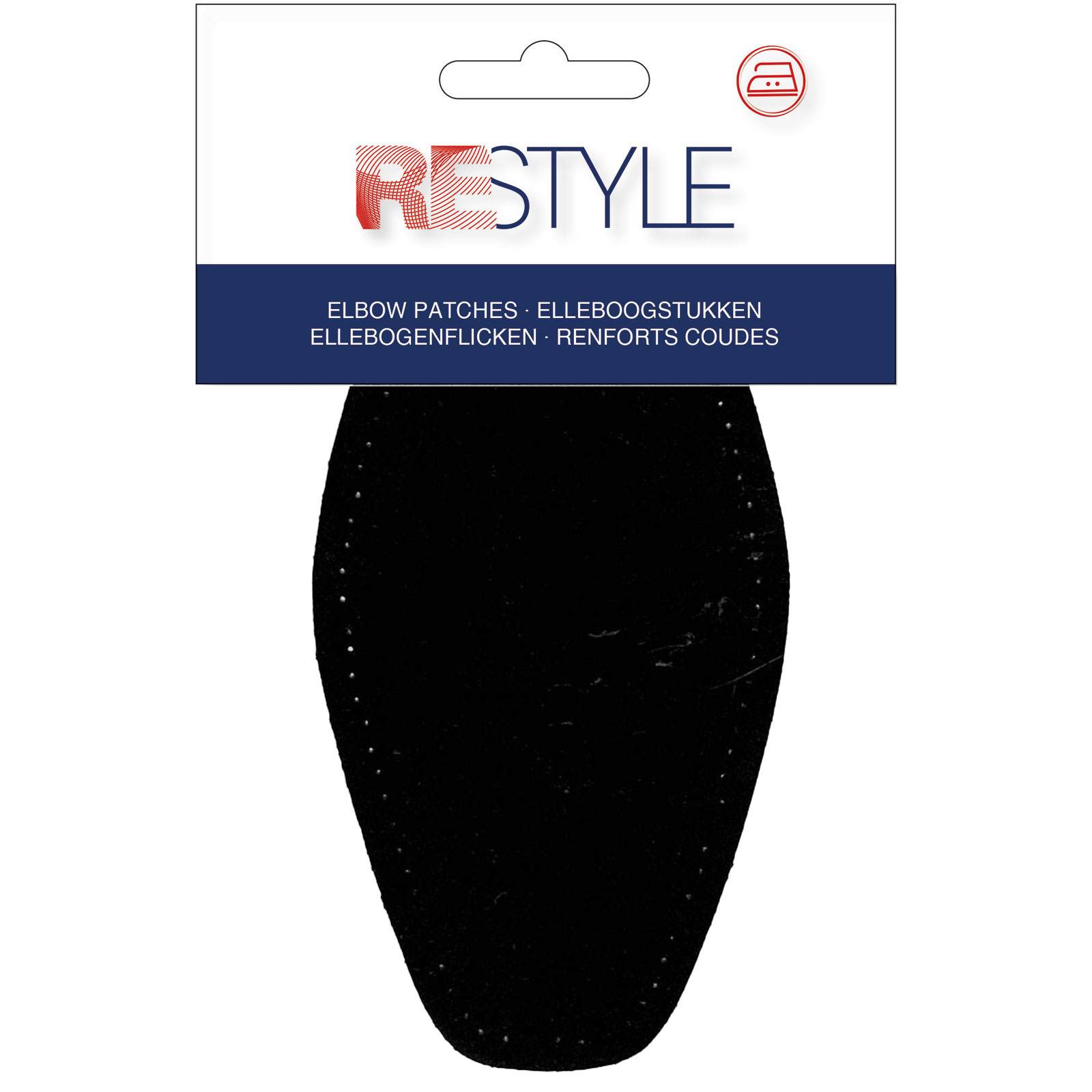 ReStyle Elleboogstukken 18,5 cm x 9,5 cm opstrijkbaar - Kleur 000