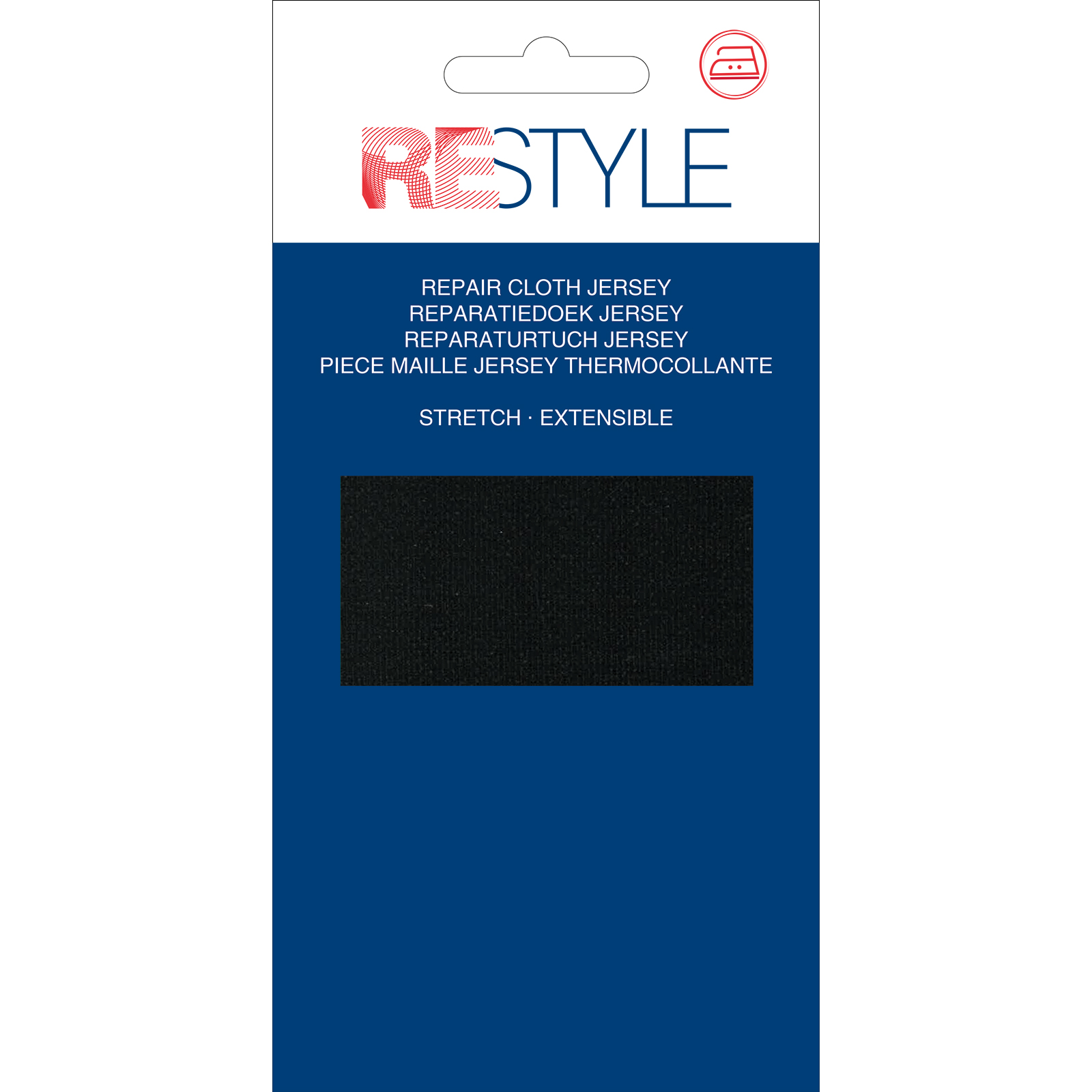 ReStyle Jersey reparatiedoek 12 cm x 45 cm - Kleur 000
