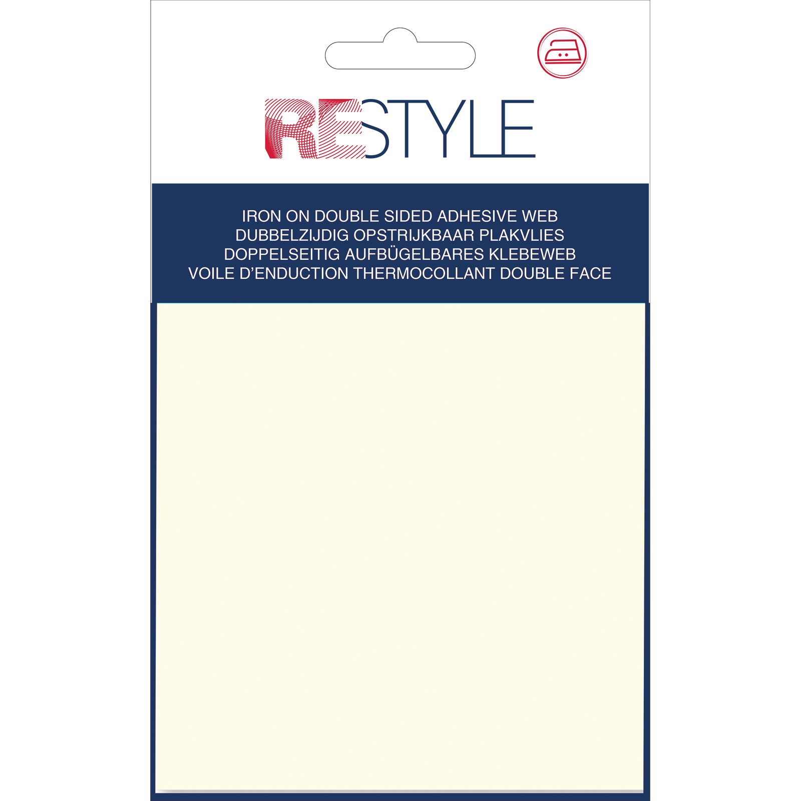 Restyle Dubbelzijdig opstrijkbaar plakvlies 12 x 45 cm  - Kaart