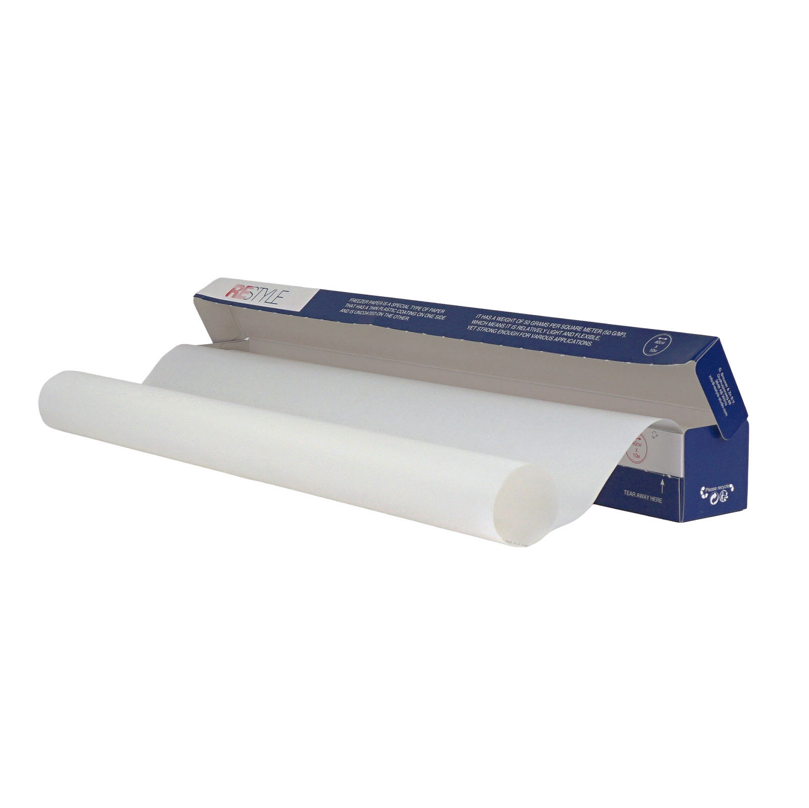 ReStyle Freezer paper 50 grams 40 cm breed een zijdig gecoat op een rol van 10 meter - ROL