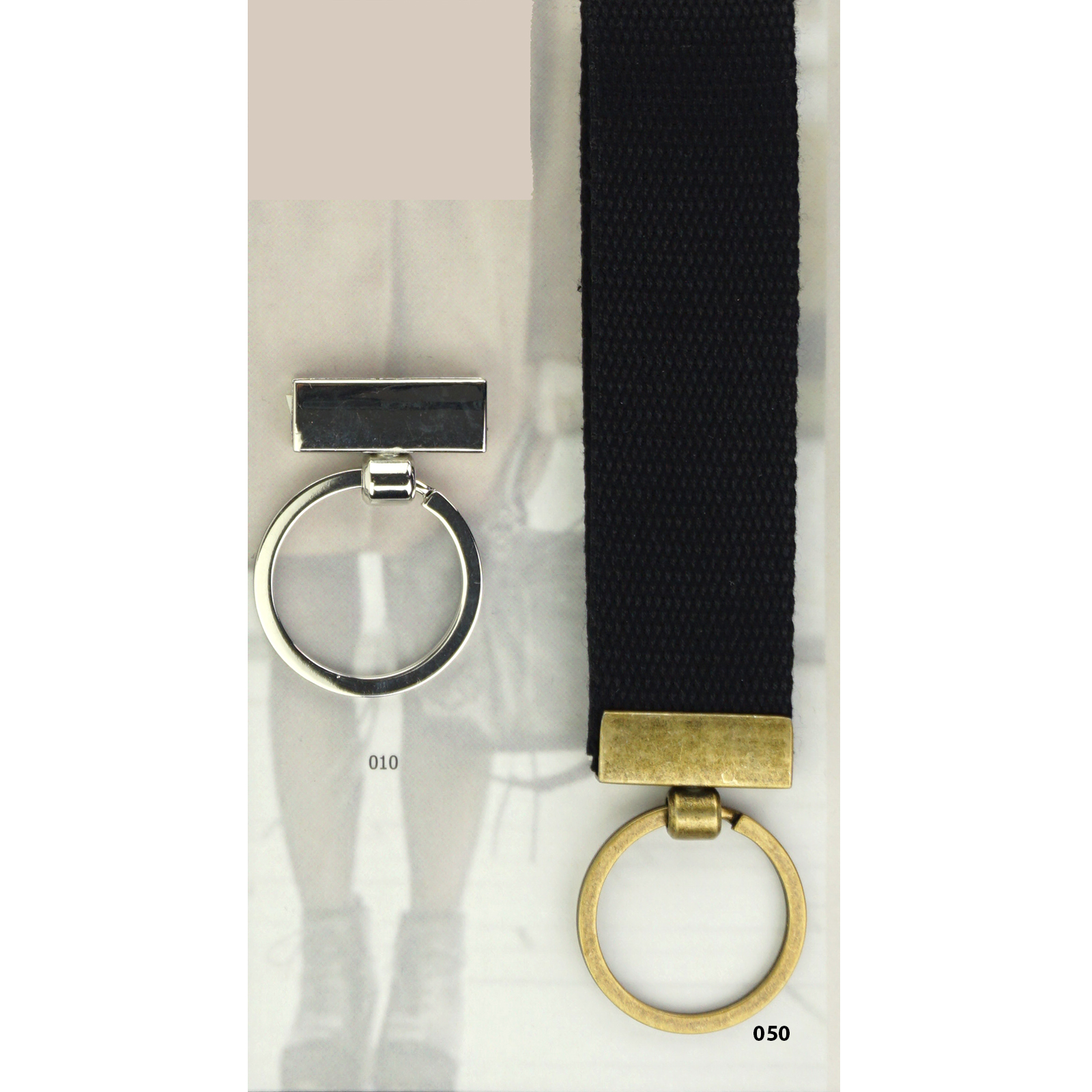 Restyle 016.10658 Sleutelring met lintklem 30 mm - Kleur 010