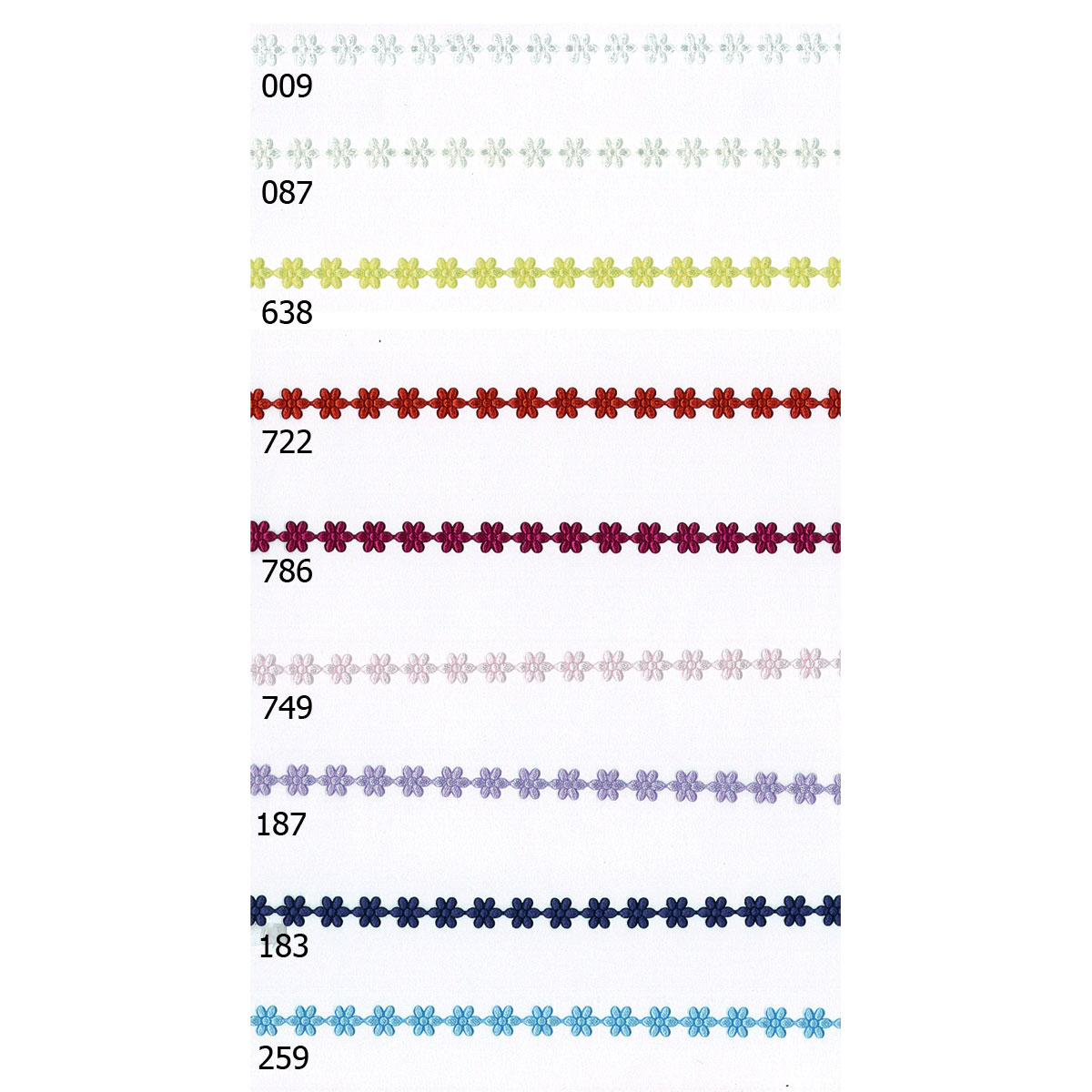 Restyle 018.7284 Lint Bloemen 3mm - Kleur 009
