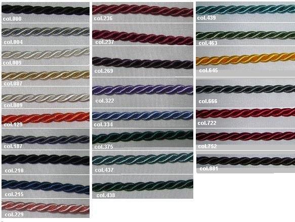 Restyle 019.100240 Koord gedraaid glanzend 7mm - Kleur 000