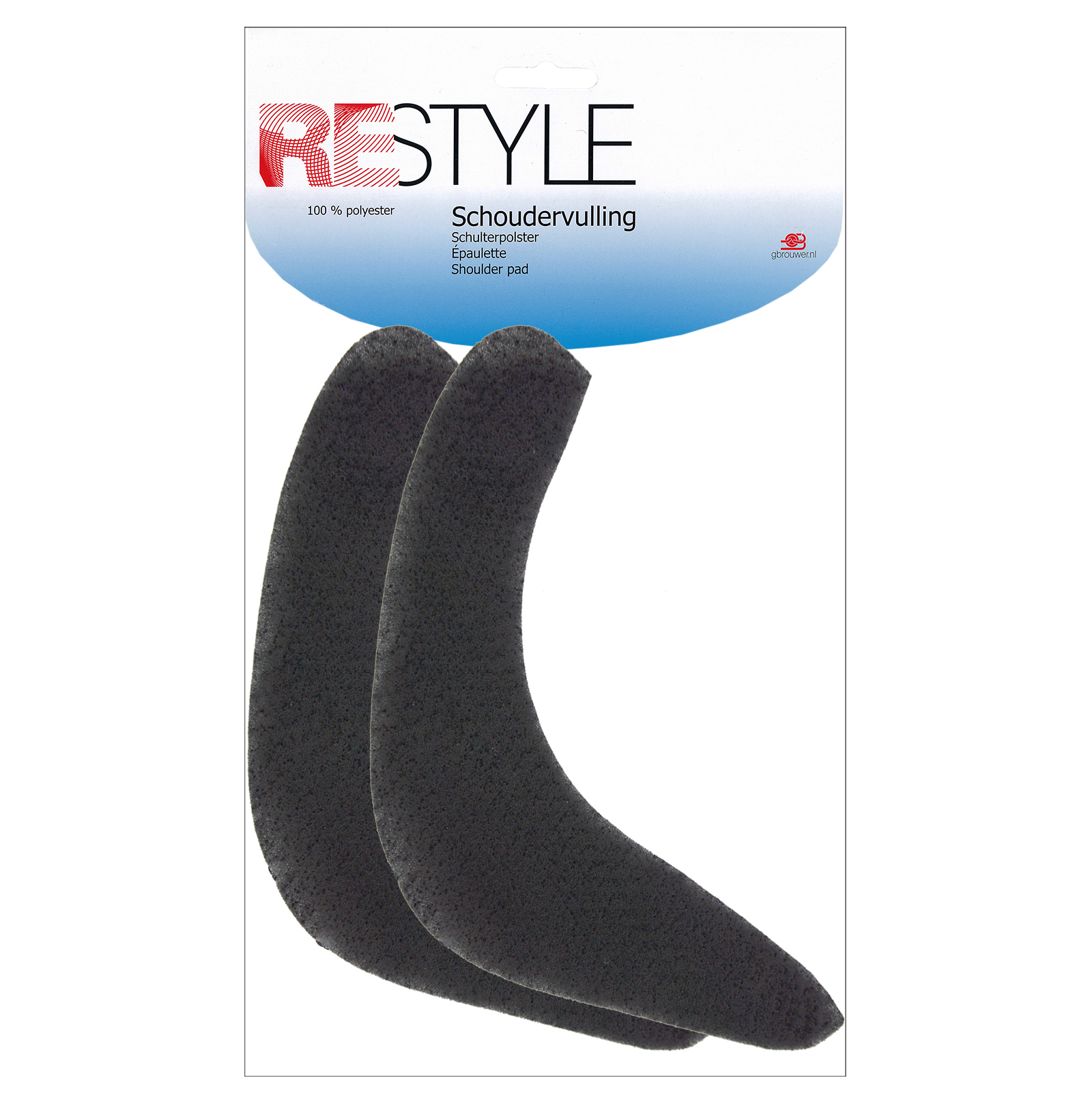 Restyle 028.516 Mouwflank/snorretje schouderkop L x W x H 360 x 70 x 2mm - Kleur 000