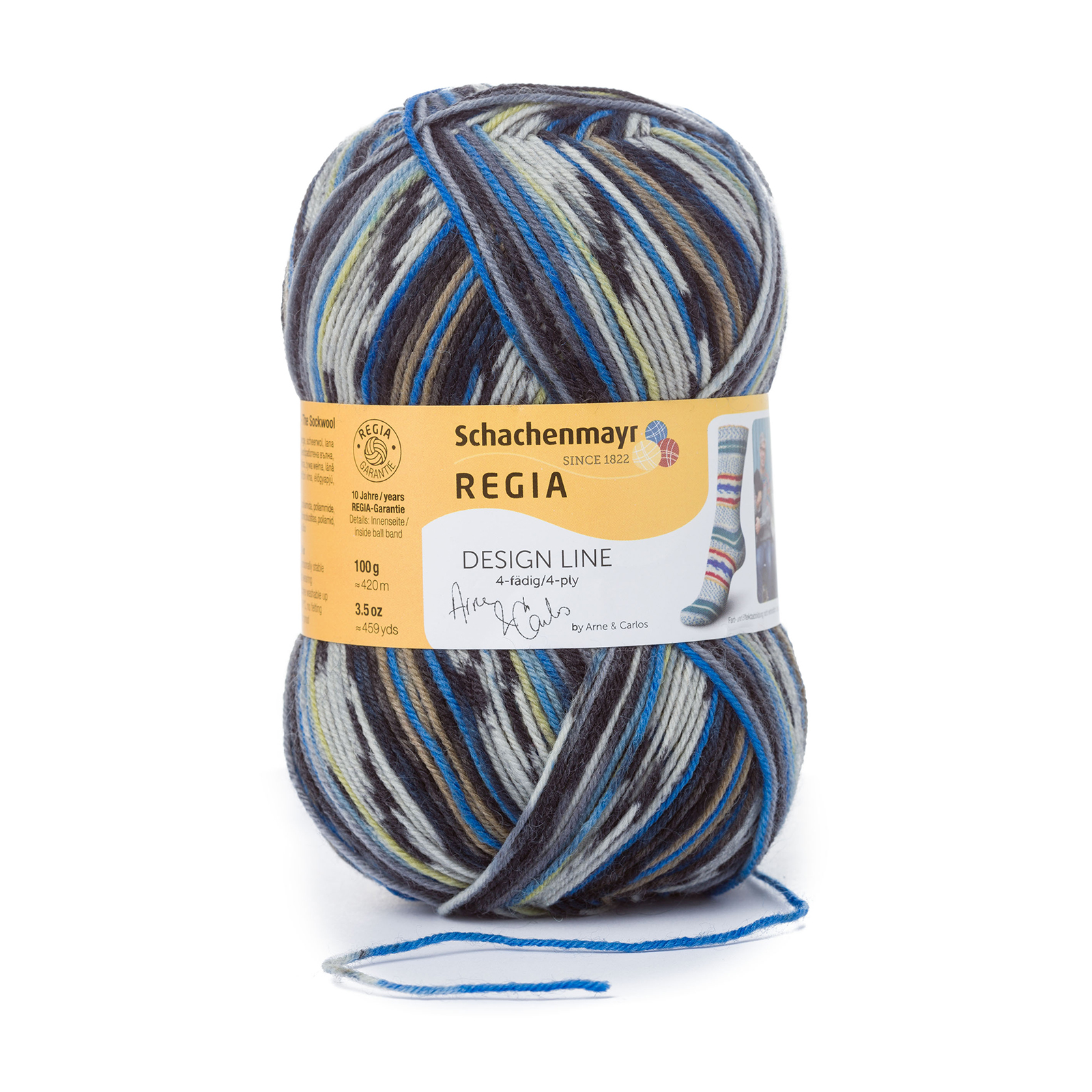 Regia 9801270 Design Line Color 4 draads 420 meter / 100 gram - Kleur 2460