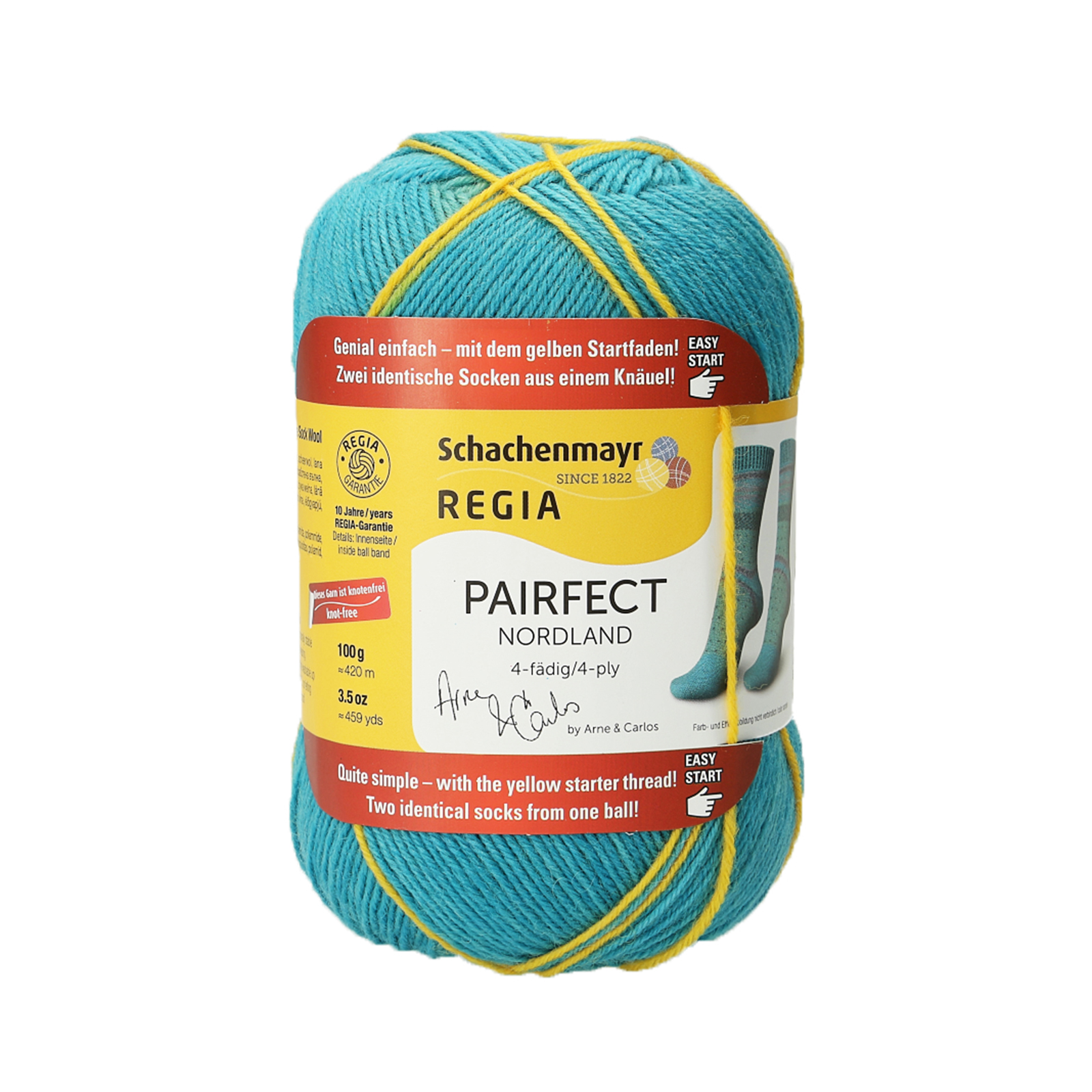 Regia 9801270 Design Line Color 4 draads 420 meter / 100 gram - Kleur 6820