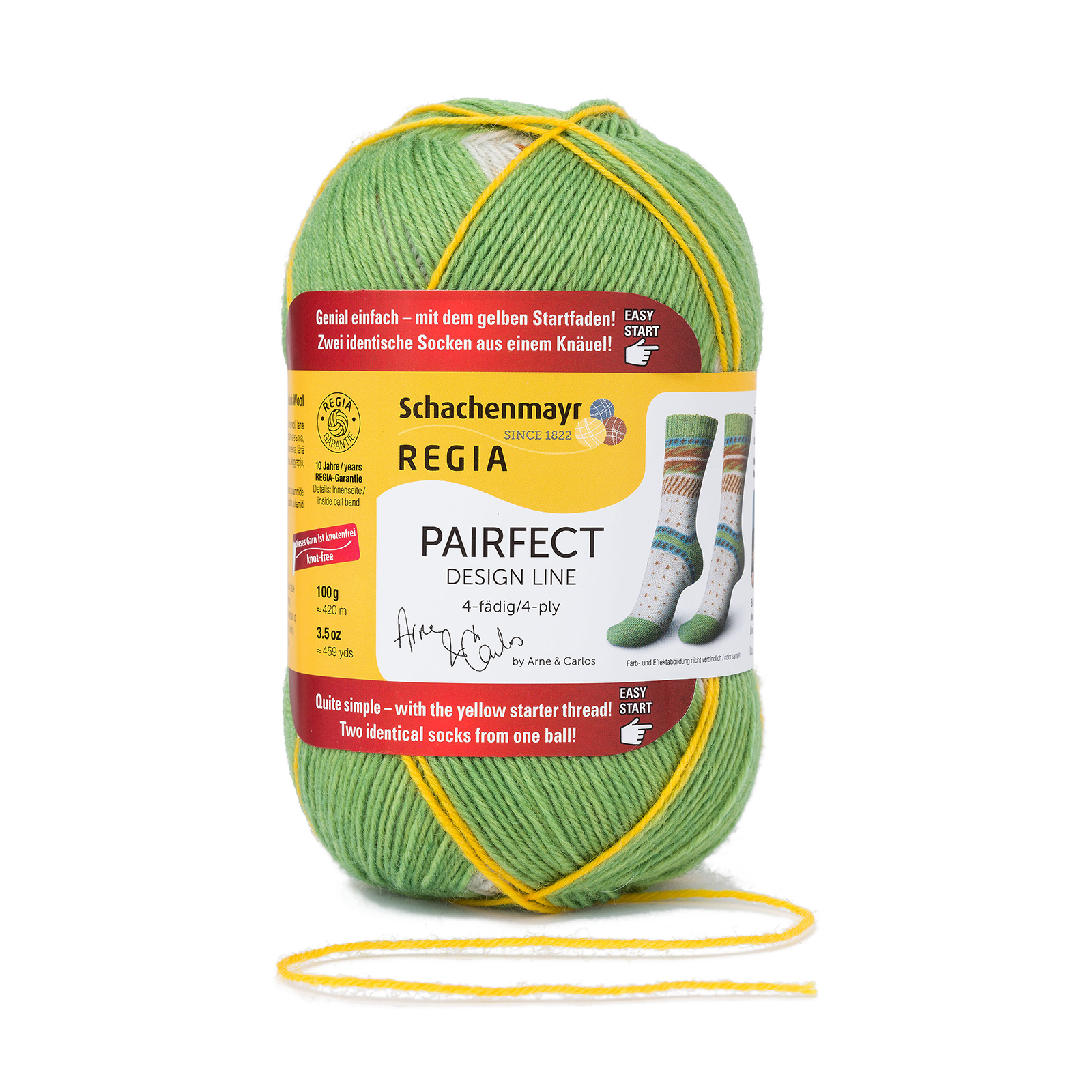 Regia 9801270 Design Line Color 4 draads 420 meter / 100 gram - Kleur 9095