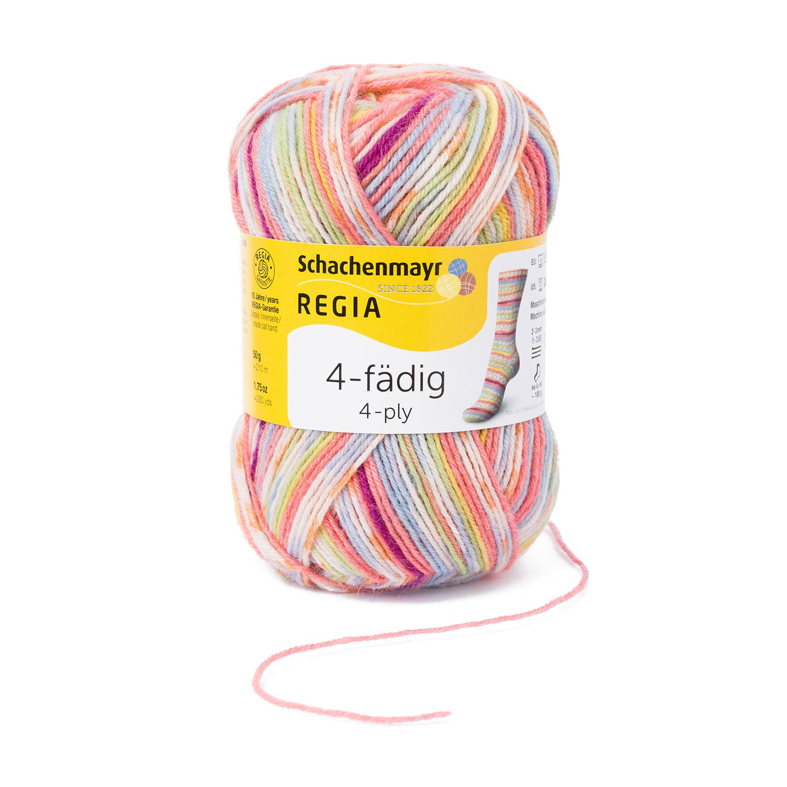 Regia 9801281 Sokkengaren Color 4 draads 210 meter / 50 gram - Kleur 1132