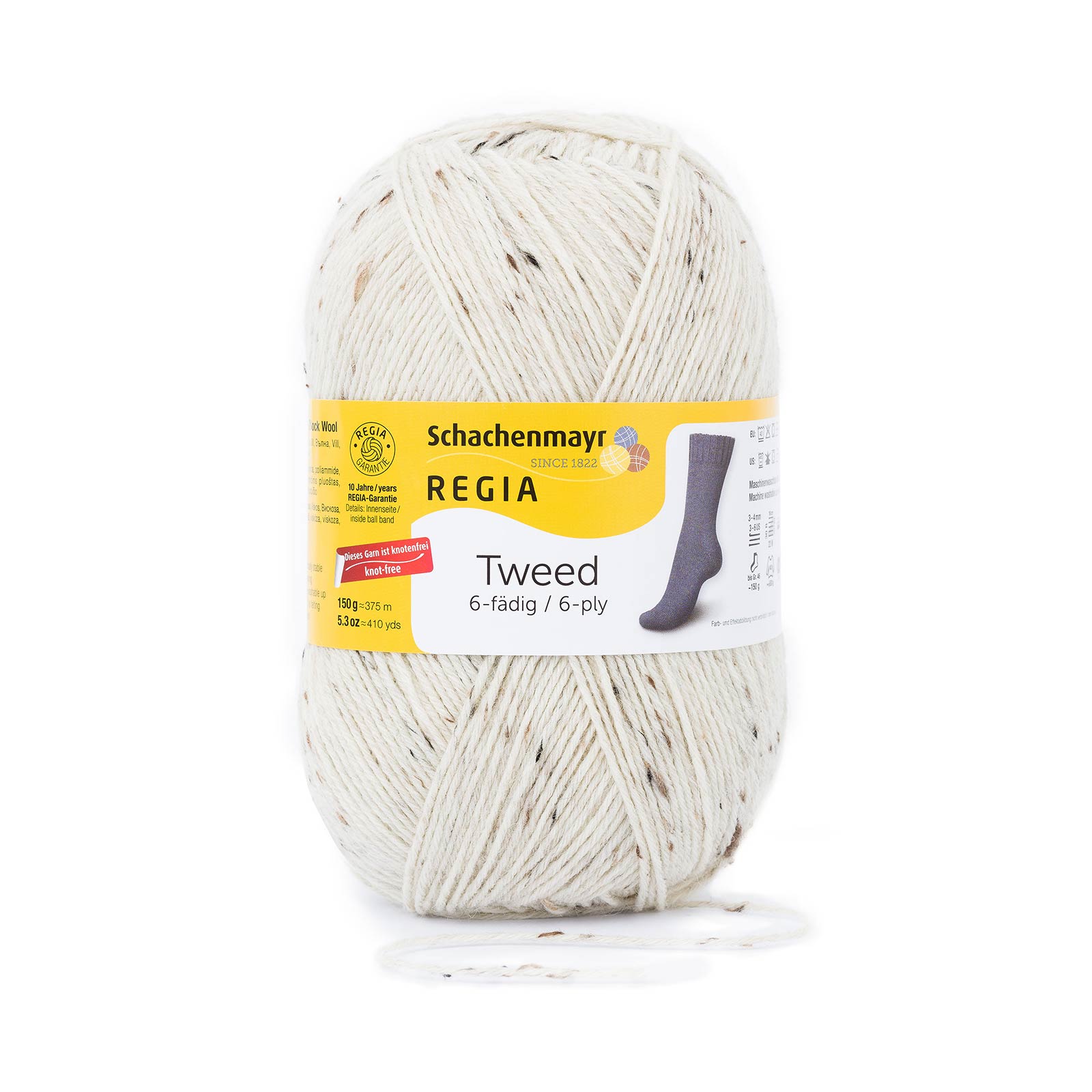 Regia 9801624 Sokkengaren 6-draads Tweed 375 meter / 150 gram - Kleur 2