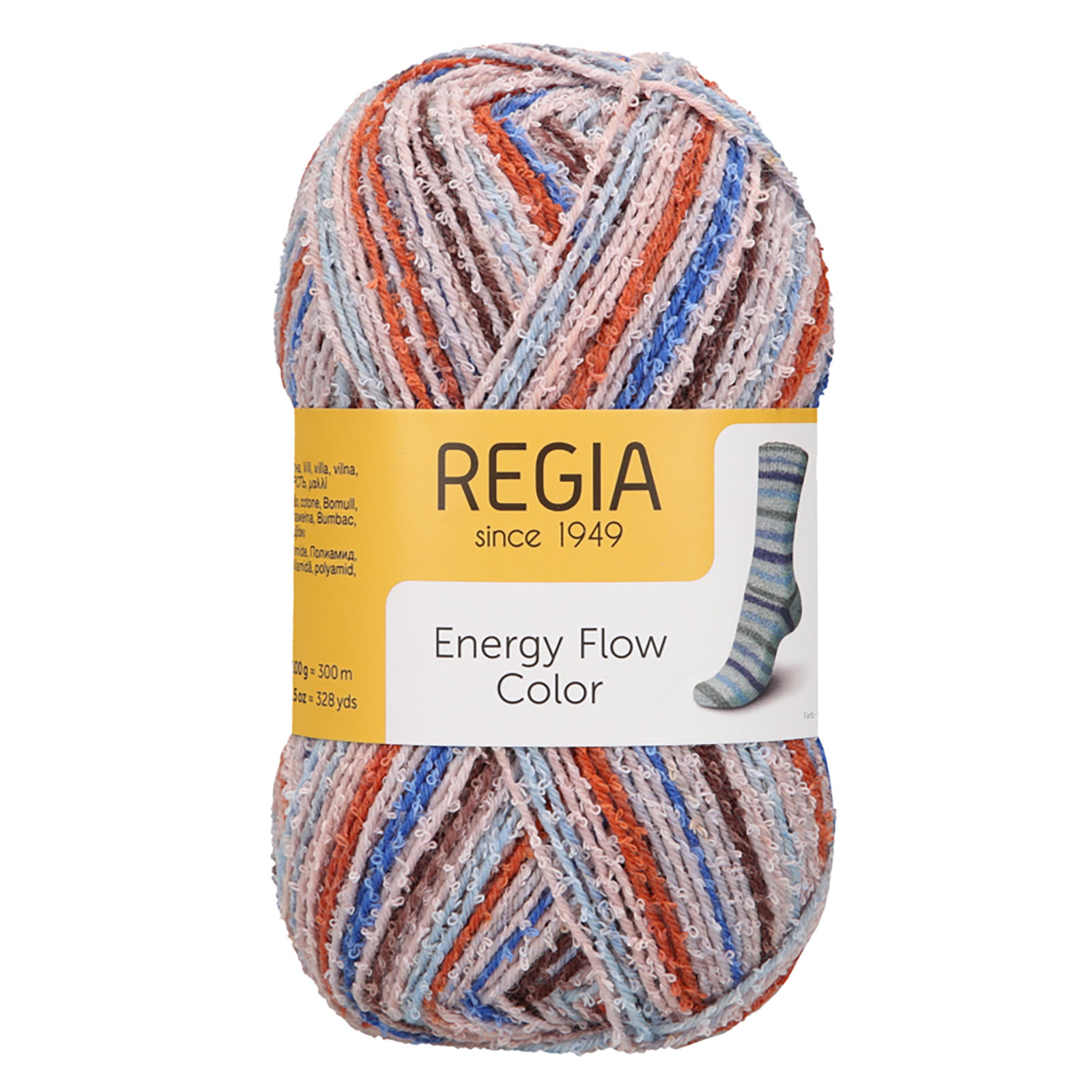 REGIA 9801639 Energy Flow Color Brei- en Haakgaren 100 gram - 300 meter - Kleur 180