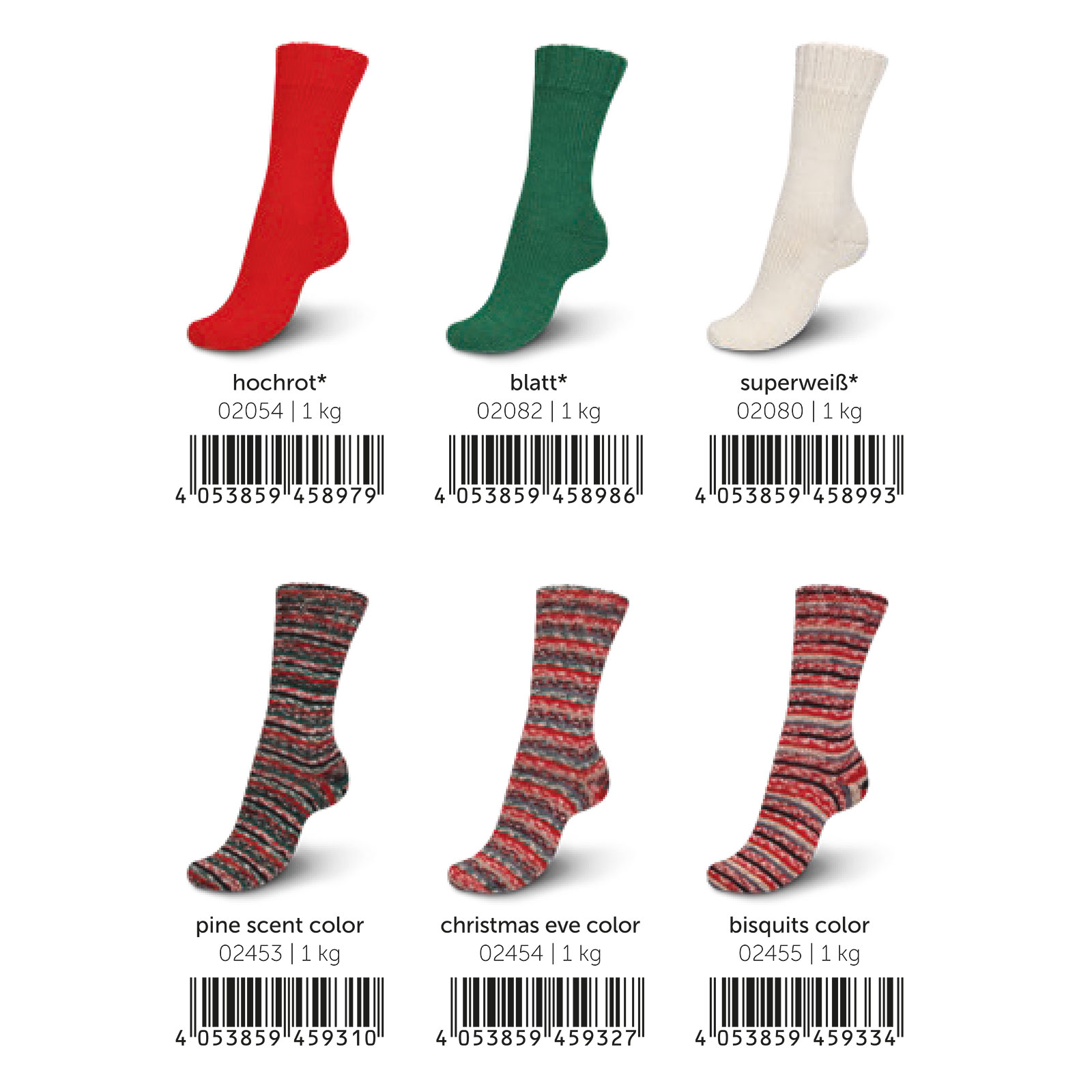 REGIA 9891273-00294 Christmas Edition 1 100 gram 4-draads Uni & Color - 420 meter - 6 kilo assortiment
 - Assortiment