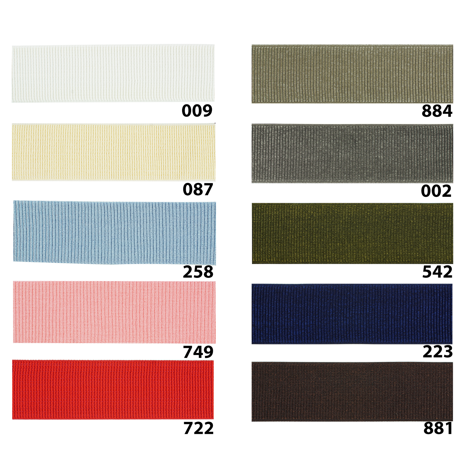 Restyle 052.11213 Boord elastisch 6cm - Kleur 000