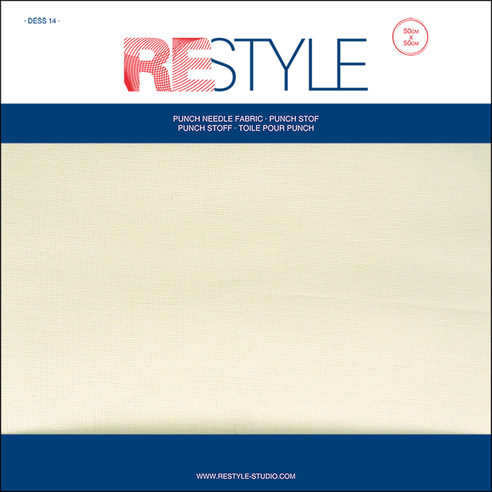 Restyle Dess14 punch stof 50x50cm in 100% katoen (krt) - Kaart