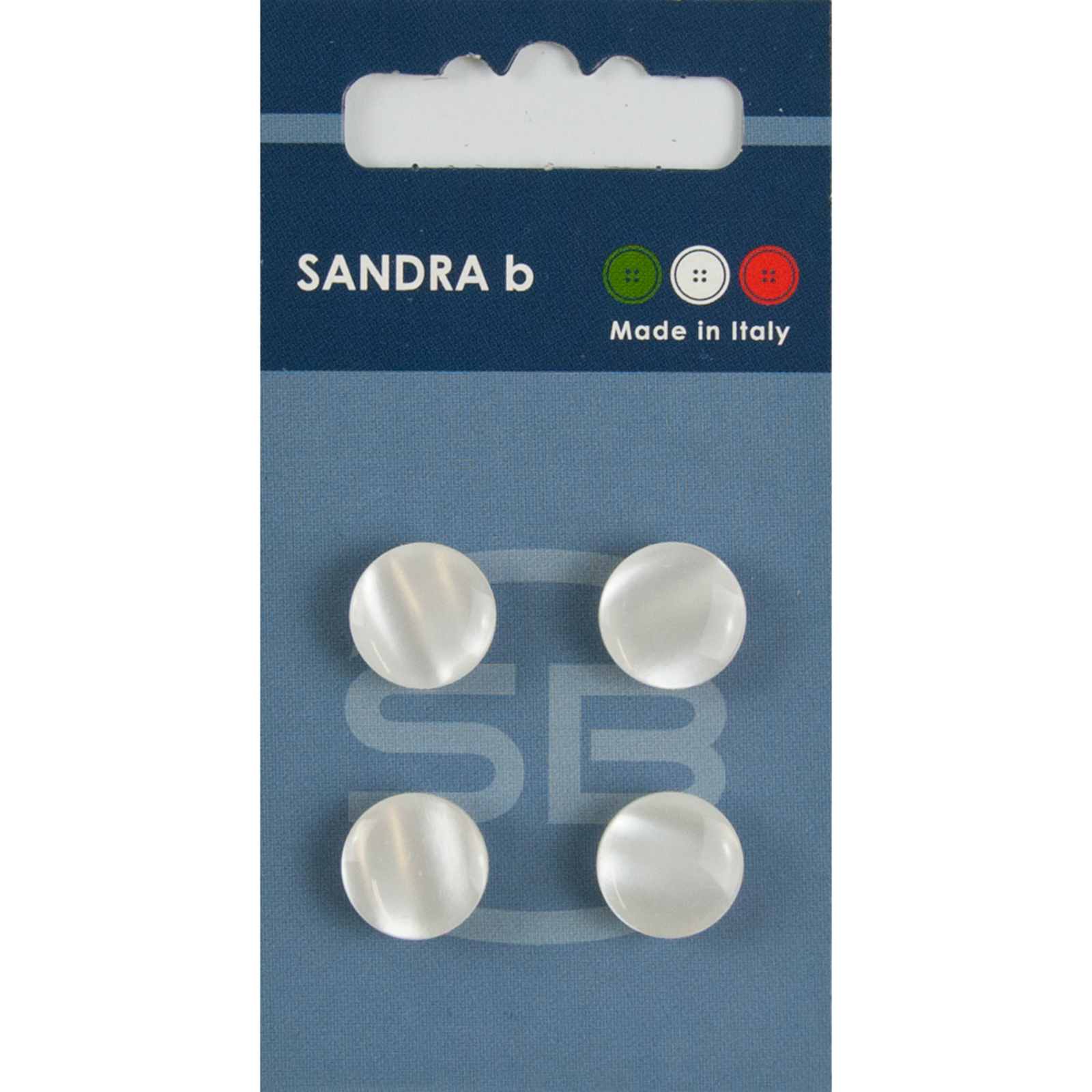 Sandra Ab 007.CARD006 Unigekleurde knopen achtersteek 13 mm - Kaart