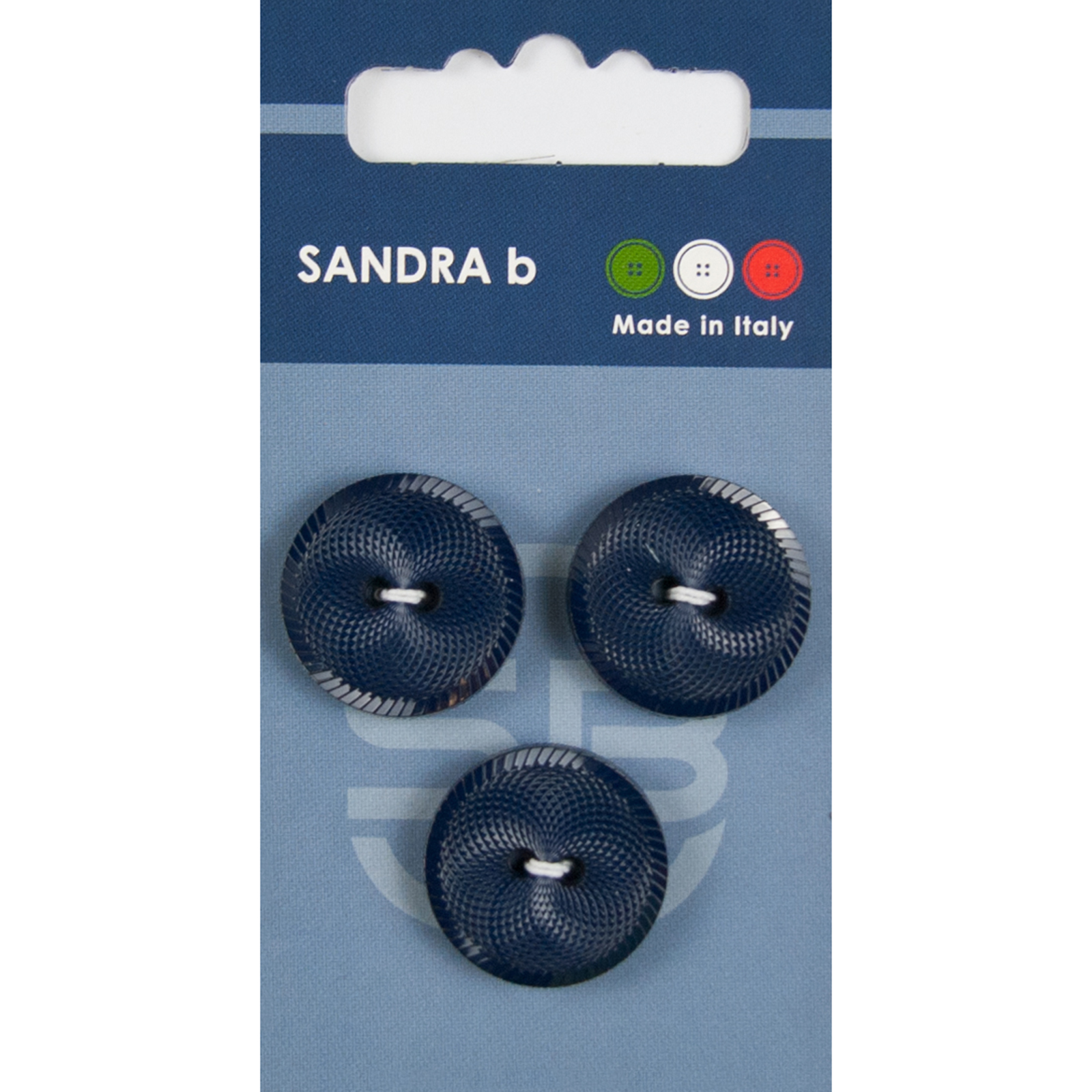 Sandra Ab 007.CARD109 Fashion knopen 2 gaats 20 mm - Kaart