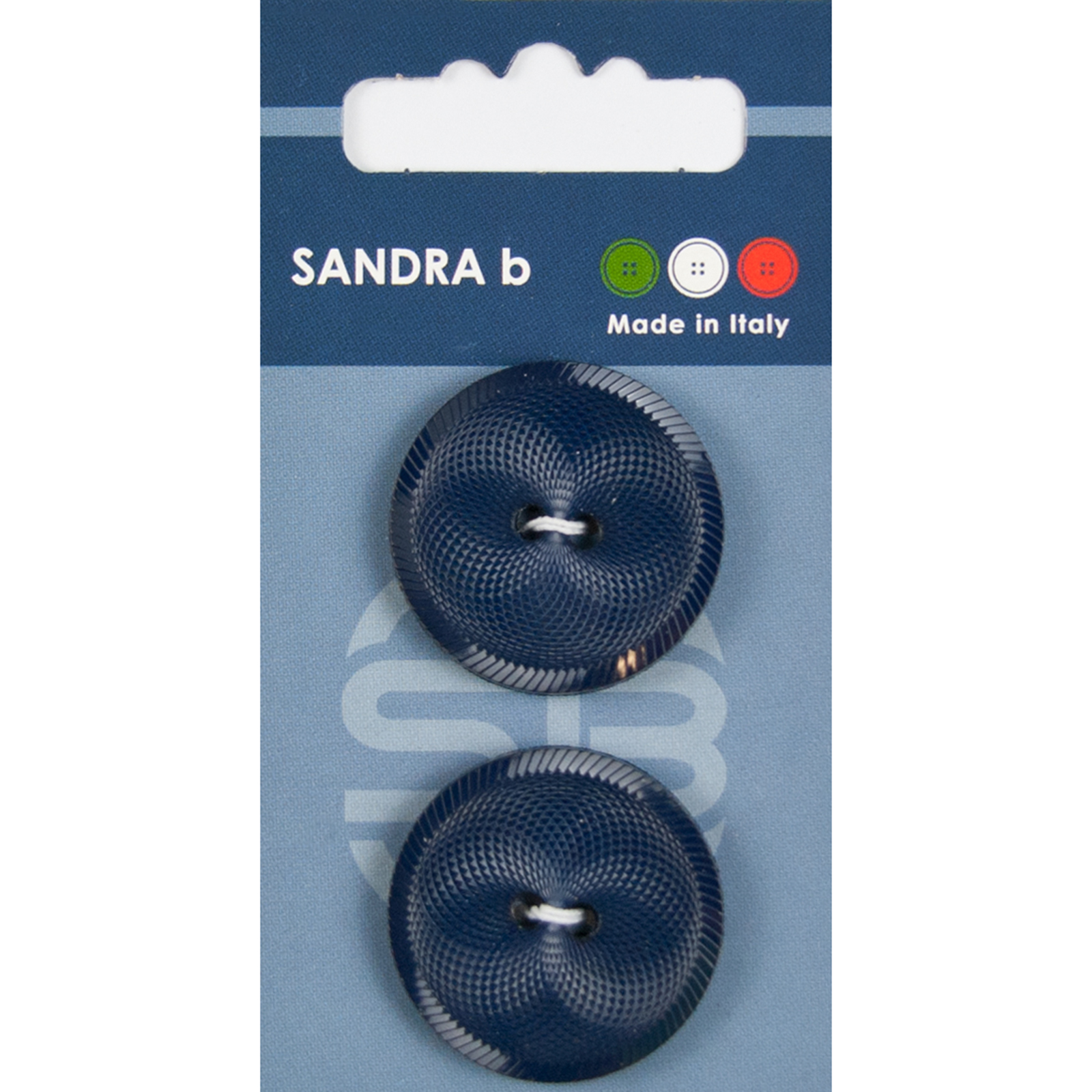 Sandra Ab 007.CARD110 Fashion knopen 2 gaats 28 mm - Kaart
