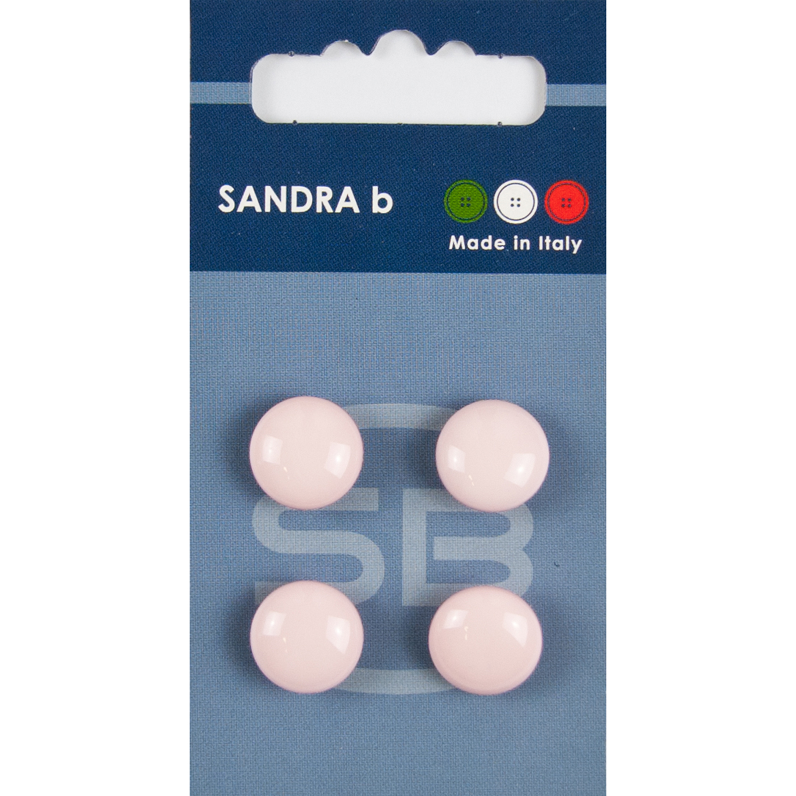 Sandra Ab 007.CARD134 Unigekleurde knopen achtersteek 13 mm - Kaart