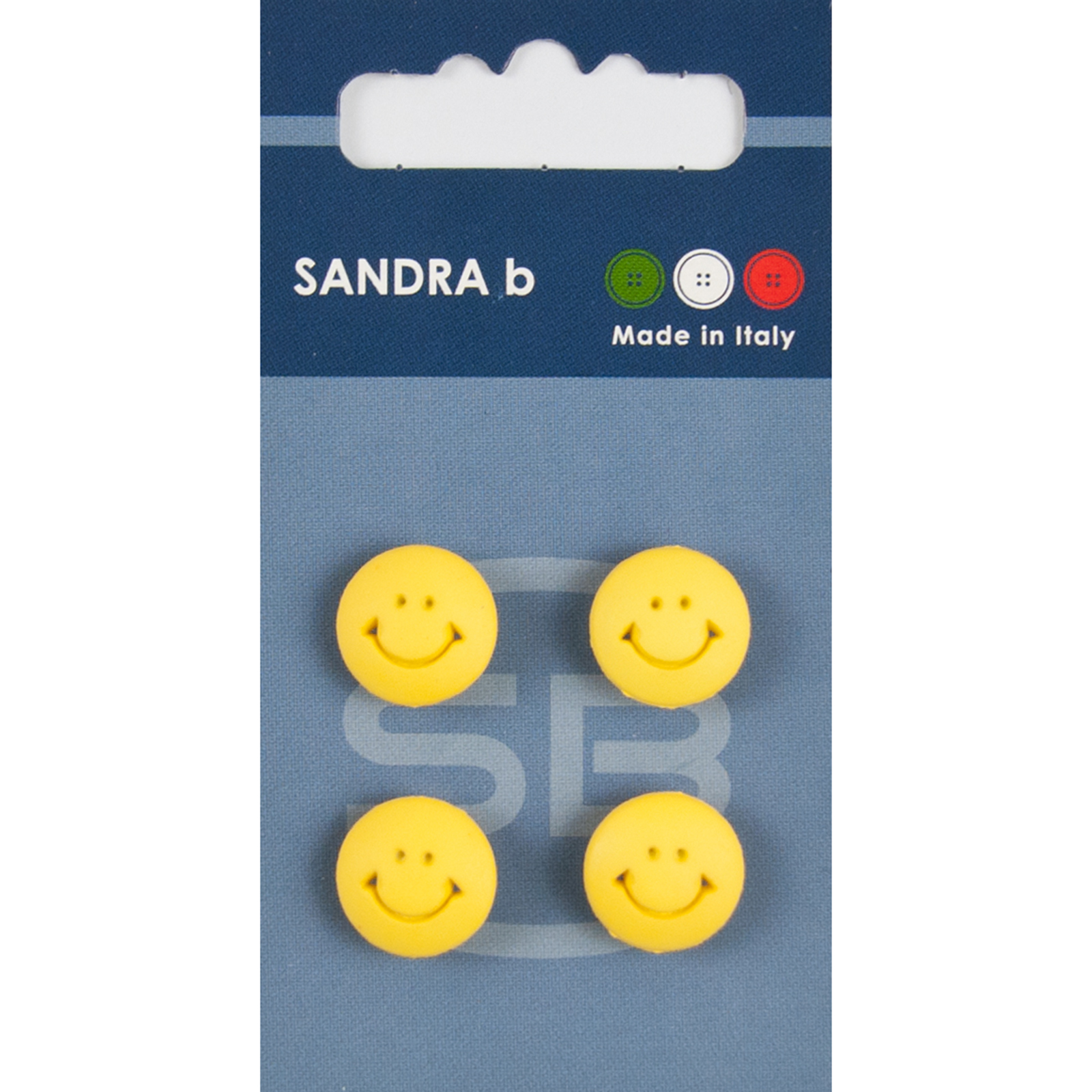 Sandra Ab 007.CARD136 Kinderknopen achtersteek 13 mm - Kaart