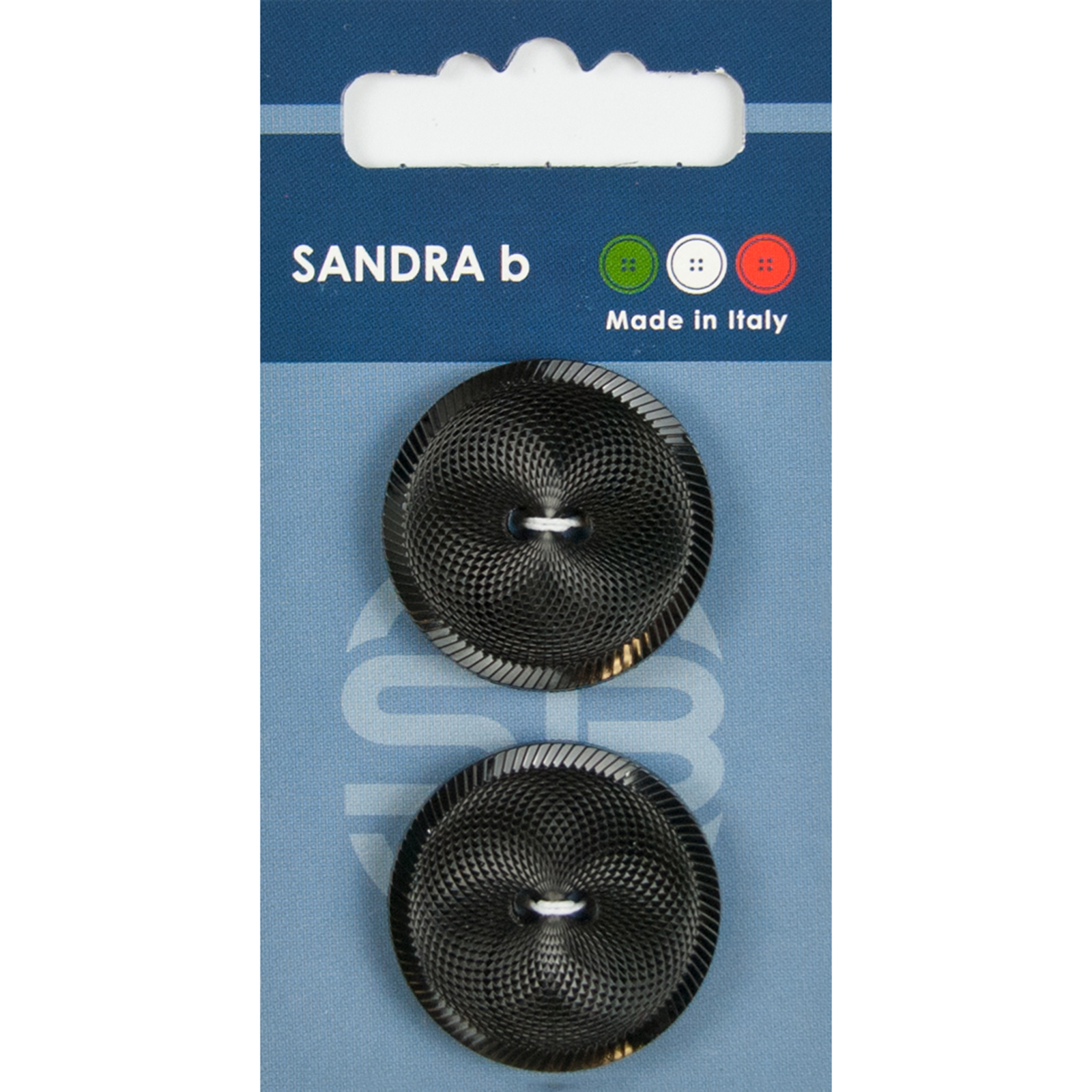 Sandra Ab 007.CARD147 Glitter knopen 2 gaats 28 mm - Kaart