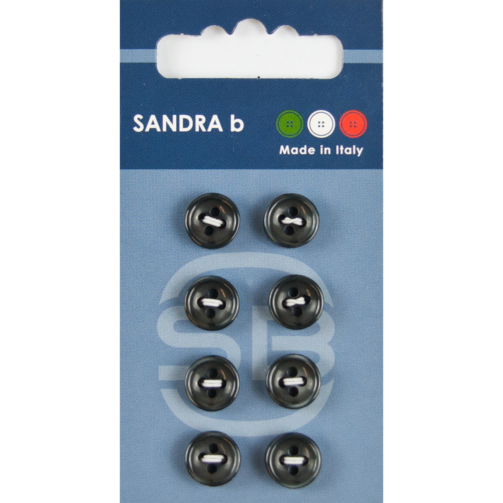 Sandra Ab 007.CARD151 Blouse knopen 4 gaats 10 mm - Kaart