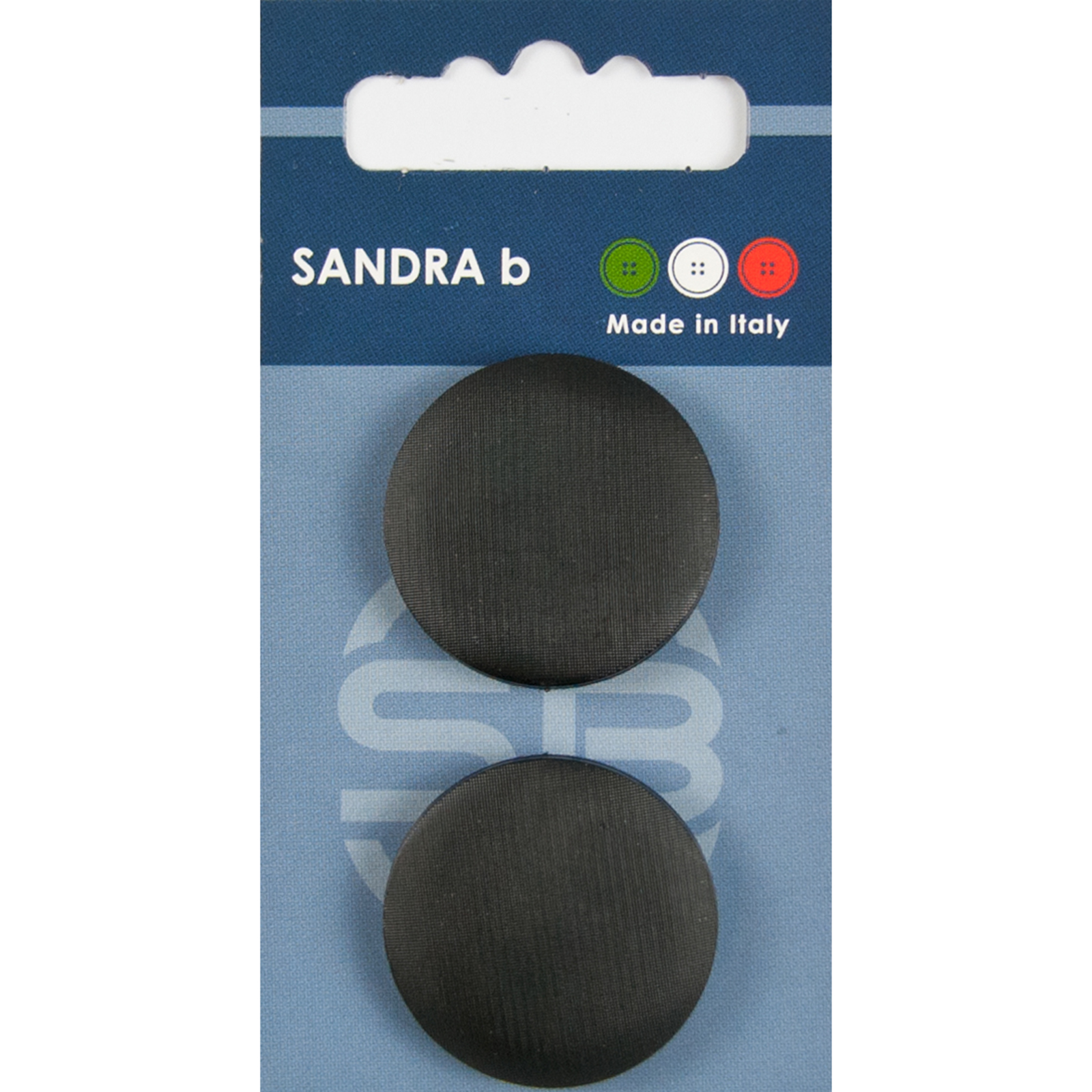 Sandra Ab 007.CARD161 Unigekleurde knopen achtersteek 28 mm - Kaart