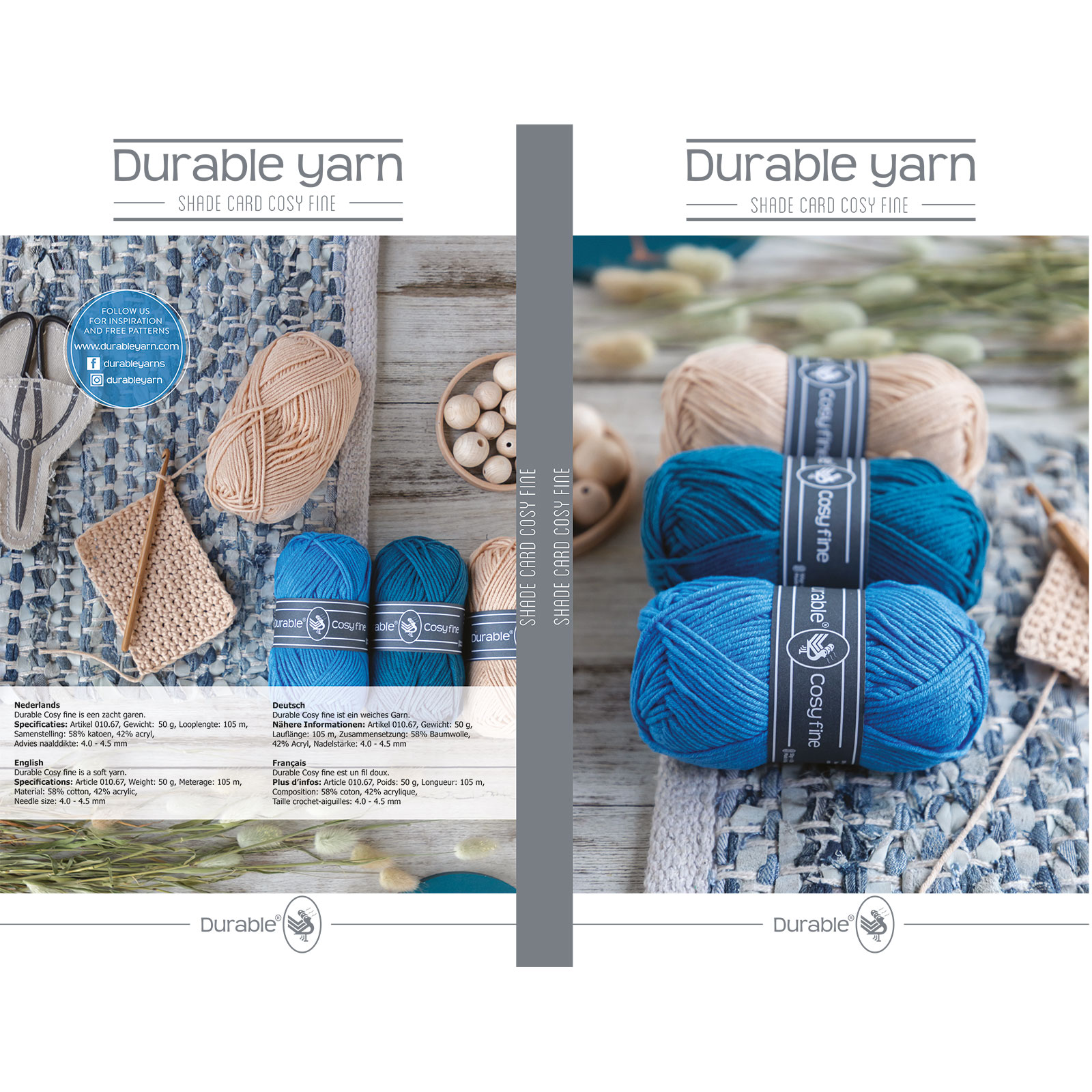 Staalkaart Durable Cosy Fine 010.67 - STUK