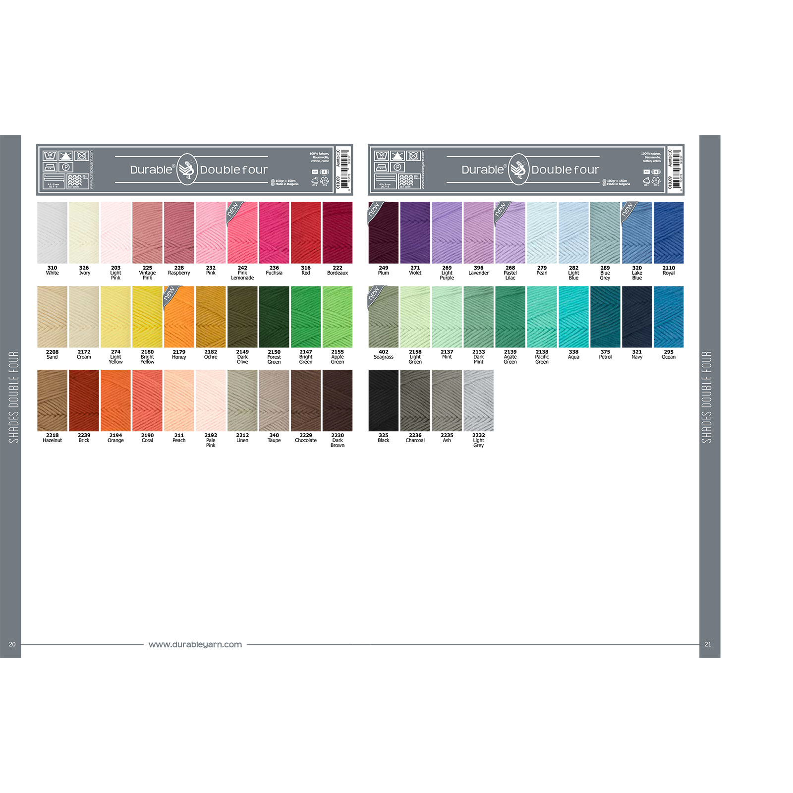 Staalkaart Durable Double Four 010.69 - STUK