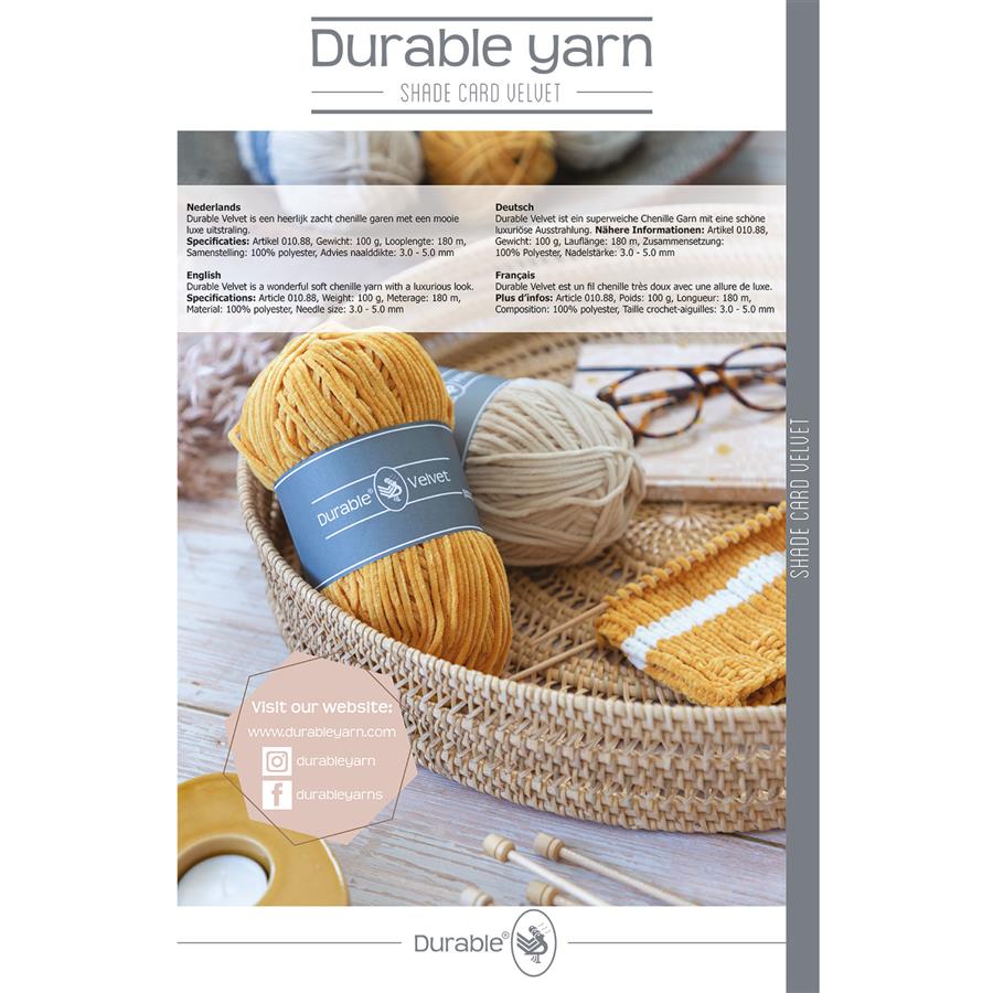 Staalkaart Durable Velvet 010.88 - STUK