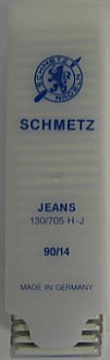 Schmetz Jeans naalden dikte 90 - 1 x 5 naalden in cassette - Cassette