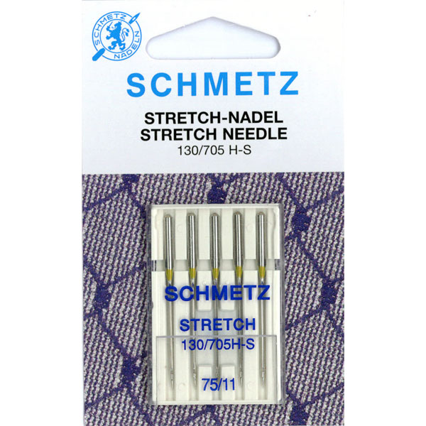 Schmetz Stretch naalden dikte 75 - 1 x 5 naalden op kaart - Kaart