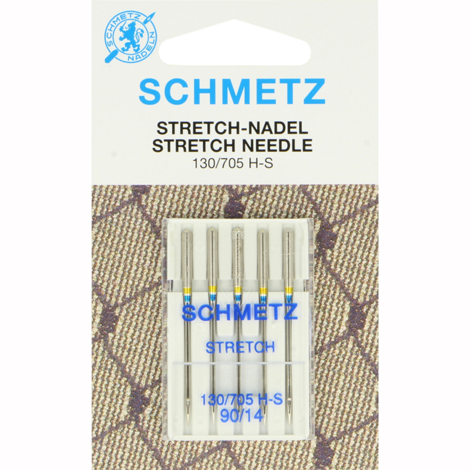 Schmetz Stretch naalden dikte 90 - 1 x 5 naalden op kaart - Kaart