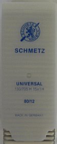 Schmetz Universeel naalden dikte 80 - 1 x 10 naalden in cassette - Cassette