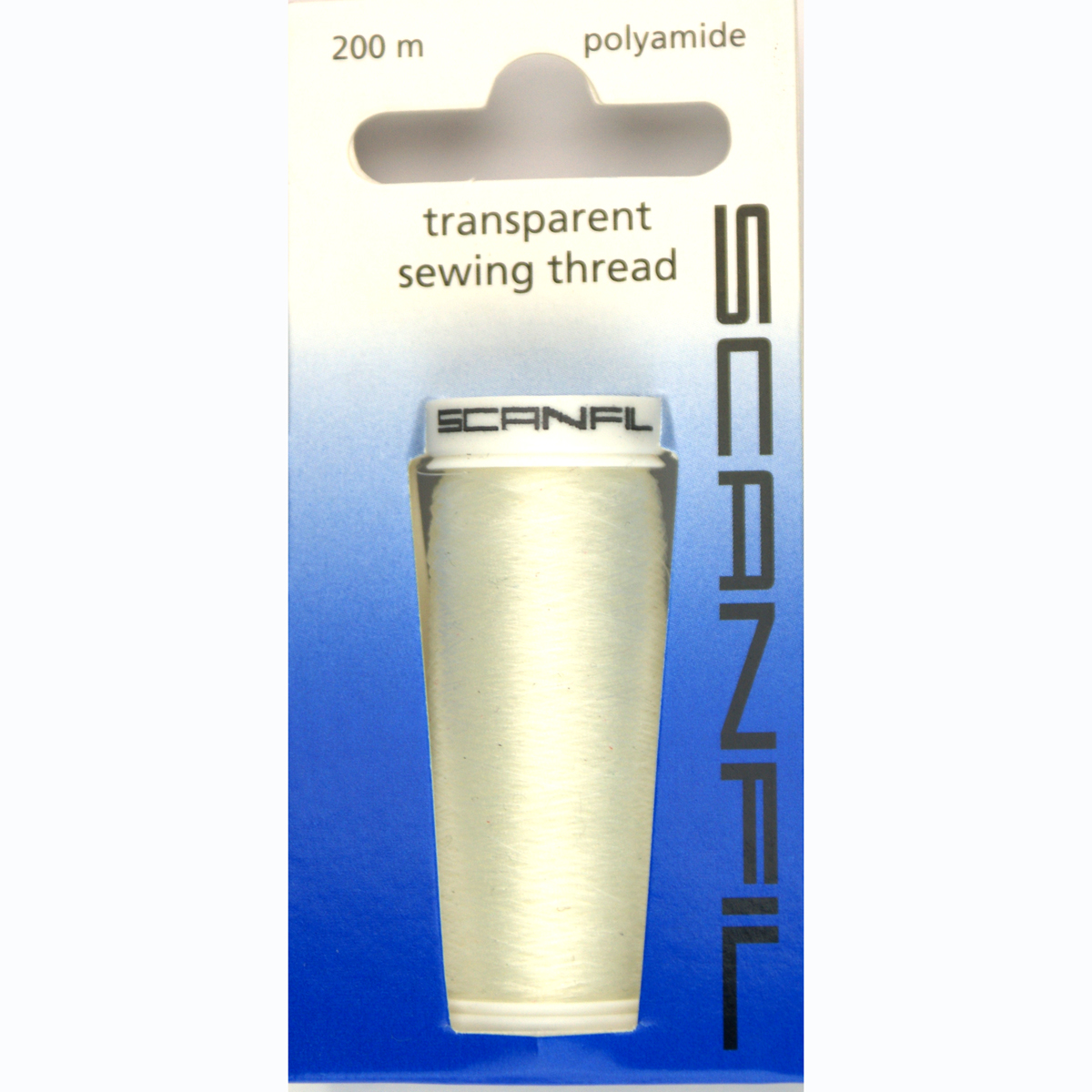 Scanfil 820ZB Transparant naaigaren 200 meter op kaartje - Kaart