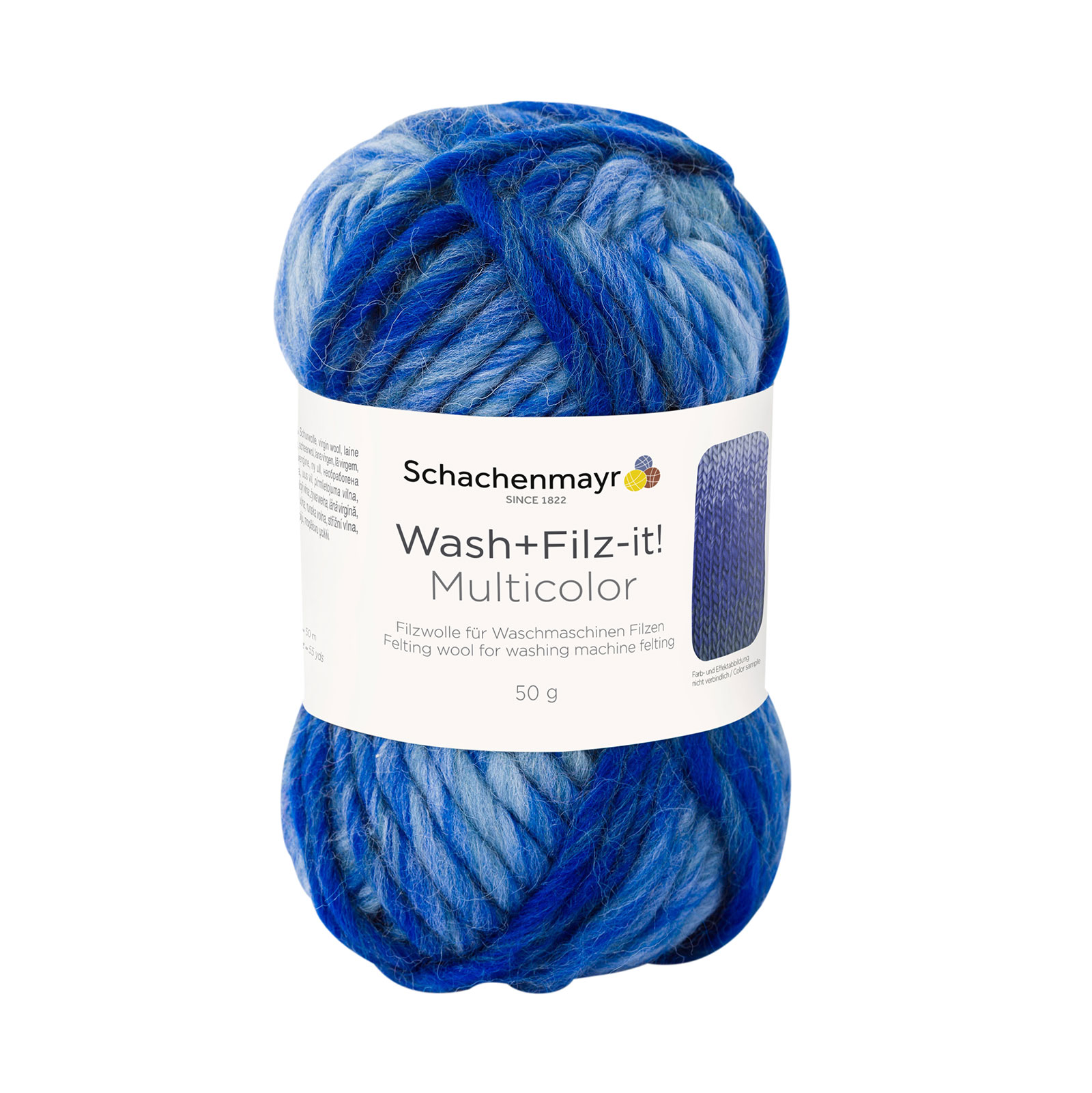 Schachenmayr 9812943 Wash+Filz-it! Multicolor 50 meter / 50 gram - Kleur 201