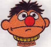 Sesamstraat 013.3390 Applicatie Ernie Hoofd. L x B: 56mm x 65mm - STUK