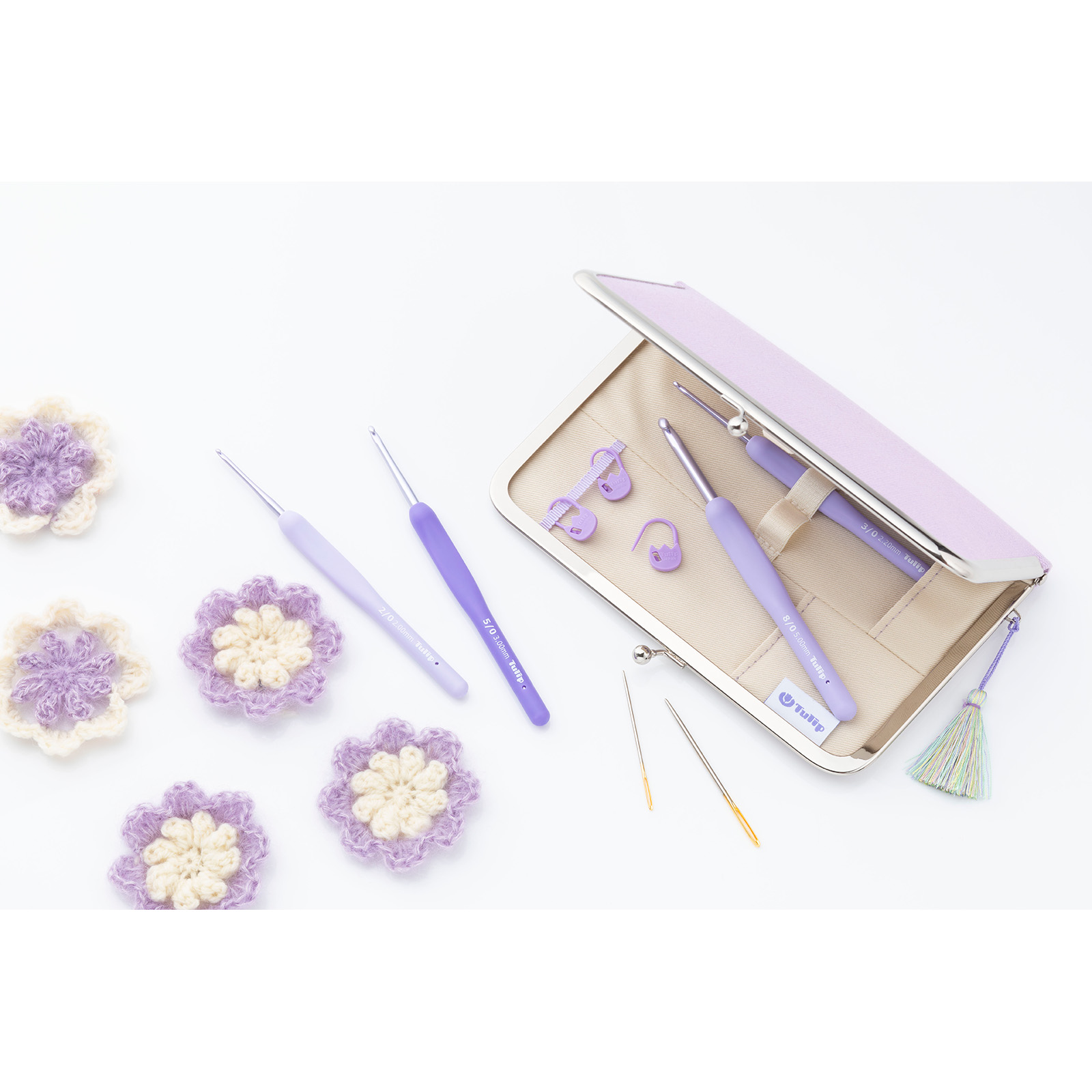 Tulip TEM-001E ETIMO Murasaki haaknaaldenset - SET