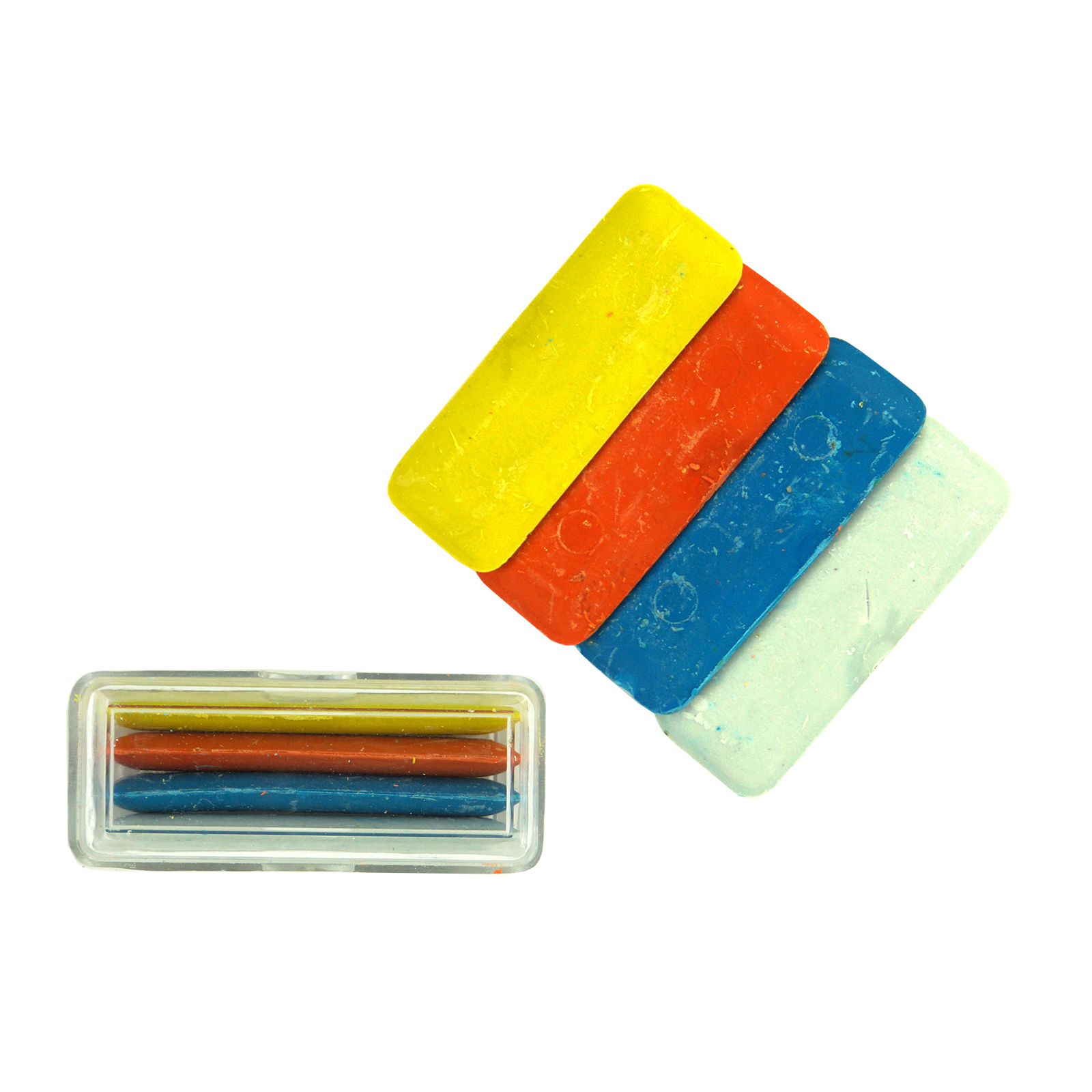 Merkloos 057.52 kleermakerskrijt 4 kleuren - STUK