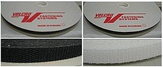 Velloc 33970. Klittenband paddestoel kant 10 mm naaibaar - Kleur 000