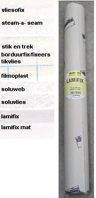 Vlieseline Lamifix transparante glanzende lamineerfolie 45 cm breed strijkbaar - Meter