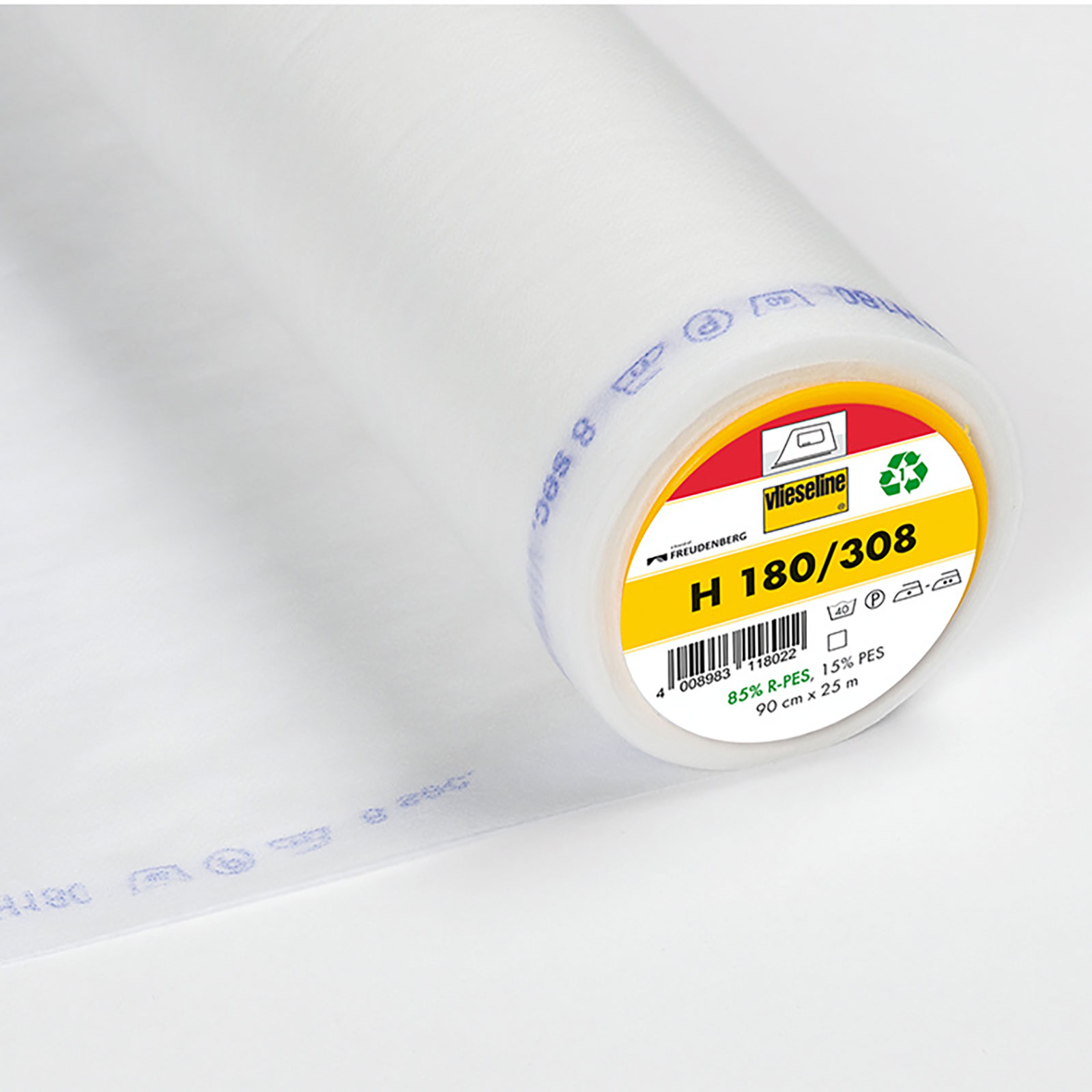 Vlieseline H180 versteviging voor zijdeachtige stoffen 100x90cm strijkbaar - Kleur 009