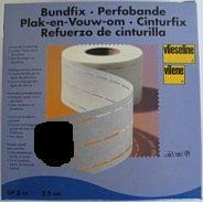 Vlieseline Plak En Vouw Om voor rok- en broekbanden 30 mm zwart strijkbaar - Meter