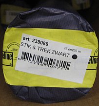 Vlieseline Stik en Trek borduurvlies naaibaar en scheurbaar 45 cm zwart - Meter