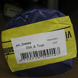 Vlieseline Stik en Trek borduurvlies naaibaar en scheurbaar 45 cm wit - Meter