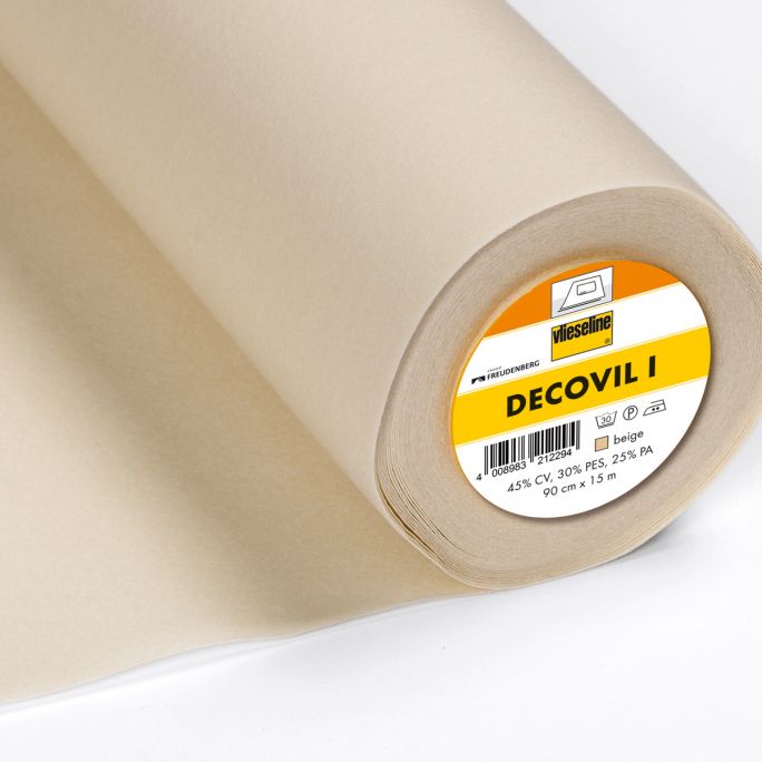 Vlieseline Decovil lederachtige tussenvoering 240 gram/m² 90cm strijkbaar - Meter