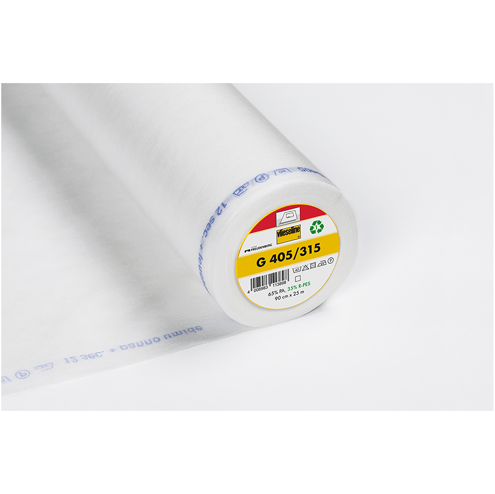 Vlieseline G405 versteviging voor normale stoffen 4 cm strijkbaar - Kleur 000